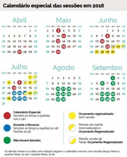 Calendário especial de sessões plenárias inicia nesta quarta-feira, 27