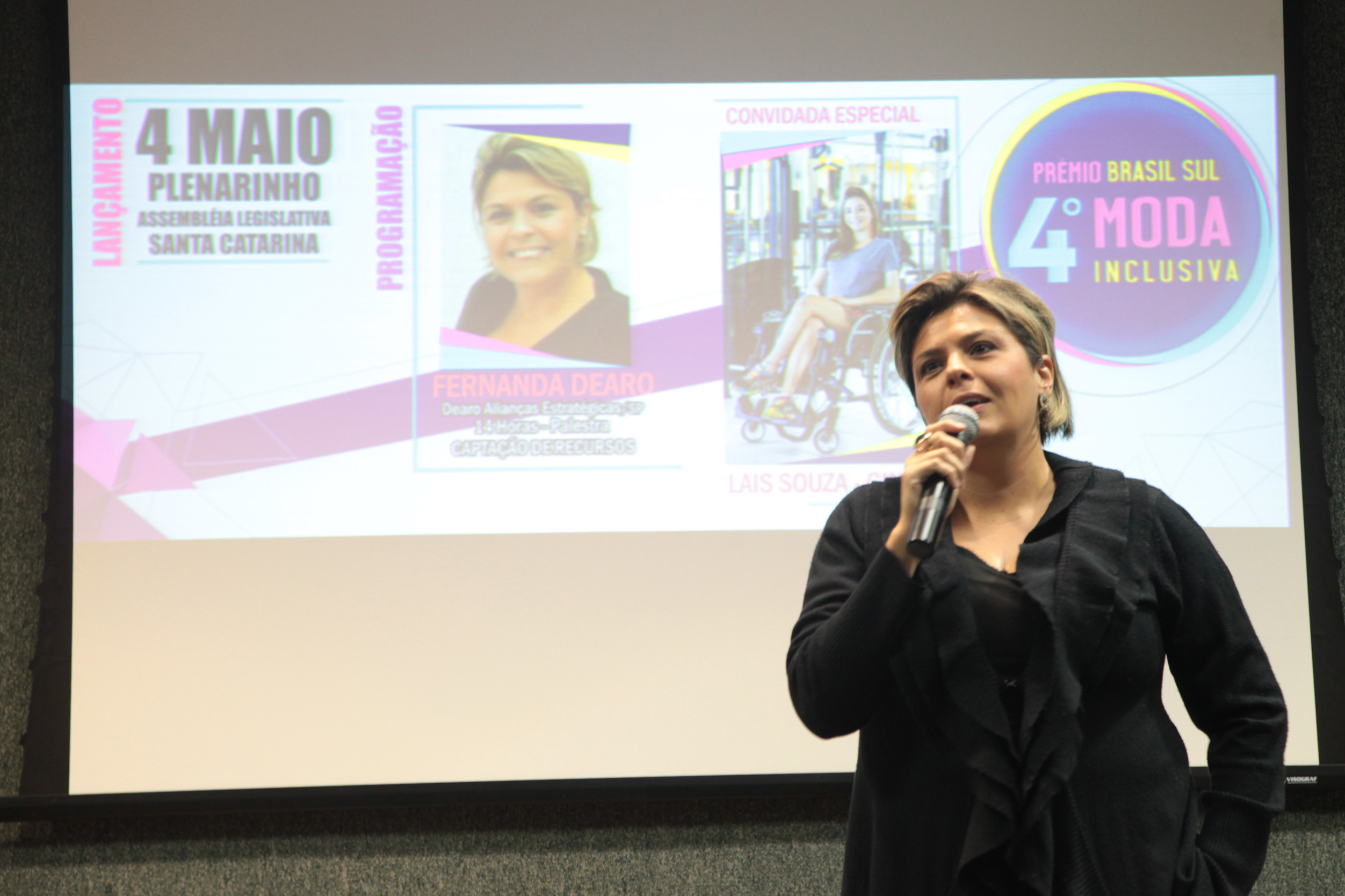 4º Prêmio Brasil Sul de Moda Inclusiva. Consultora Fernanda Dearo. Foto: Daniella Coriolano/AL