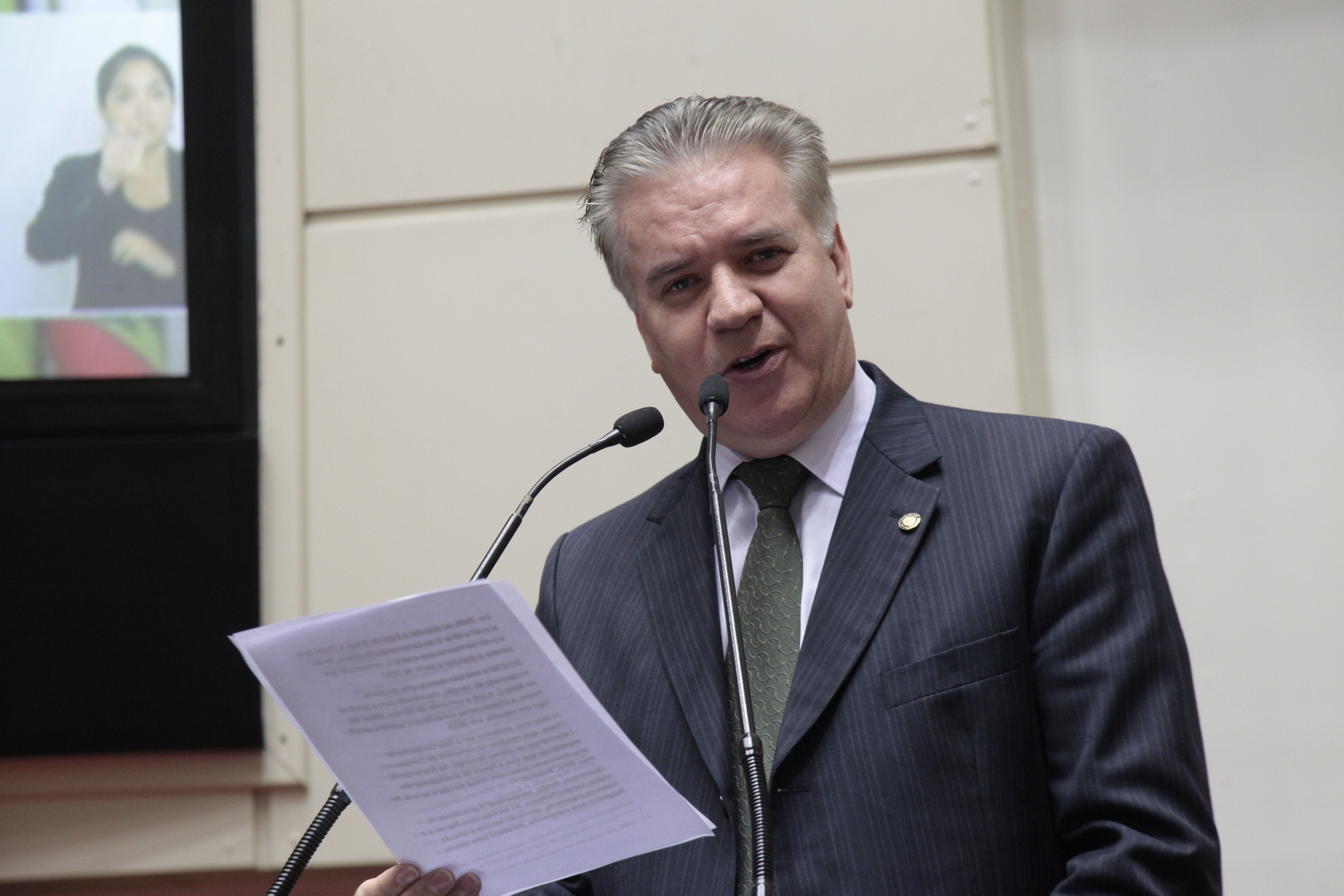 Sessão Ordinária. Deputado César Valduga (PCdoB). Foto: Eduardo Guedes de Oliveira/Agência AL