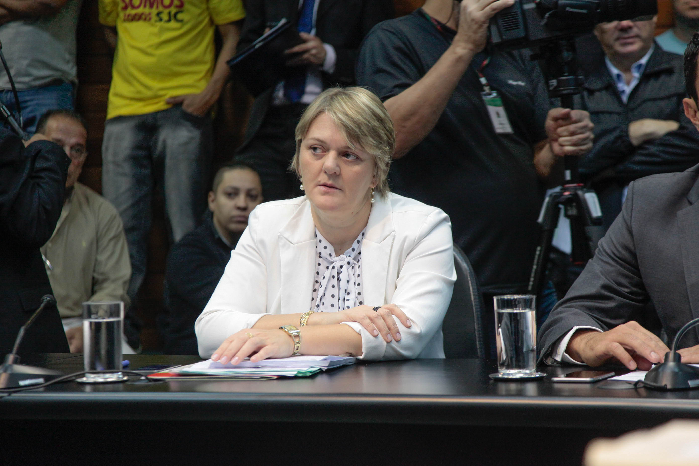 Deputada Luciane Carminatti (PT) em Comissão de Constituição e Justiça