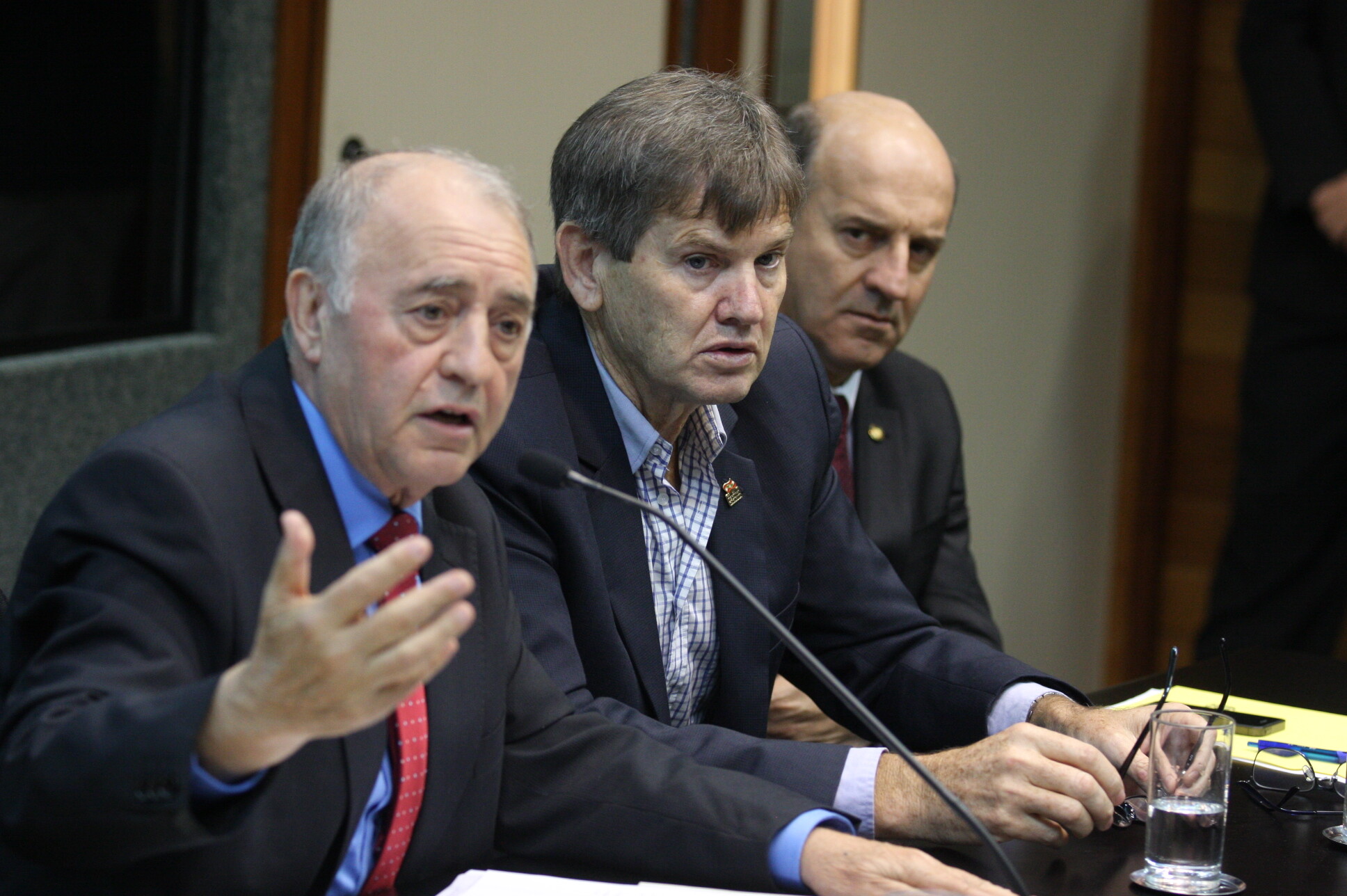 Deputado Natalino Lázare, Airton Spies e o deputado José Milton Scheffer