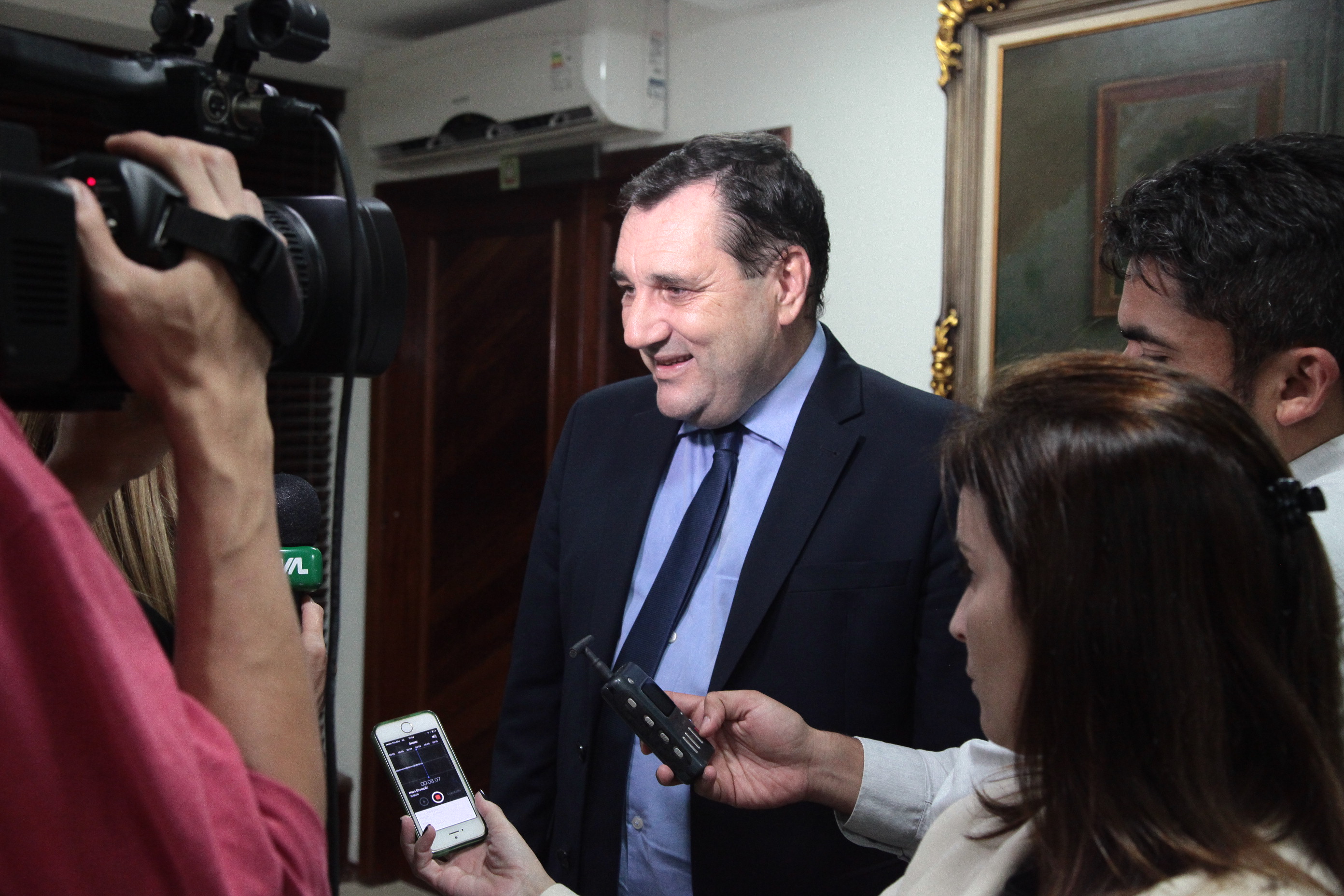 Novo Reitor da Ufsc Luis Carlos Cancellier Visita Presidente da ALESC Fotos Eduardo Guedes de Oliveira