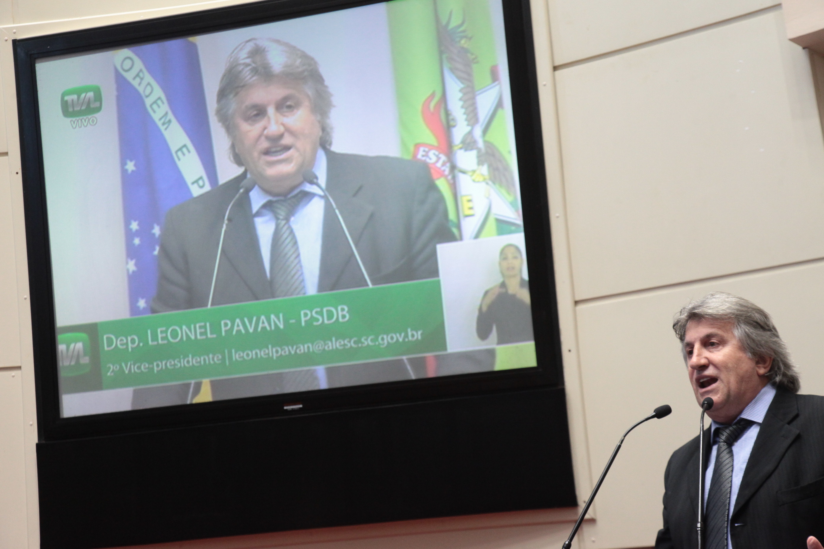Sessão Ordinária. Foto: Eduardo Guedes de Oliveira/Agência AL. Deputado Leonel Pavan (PSDB).