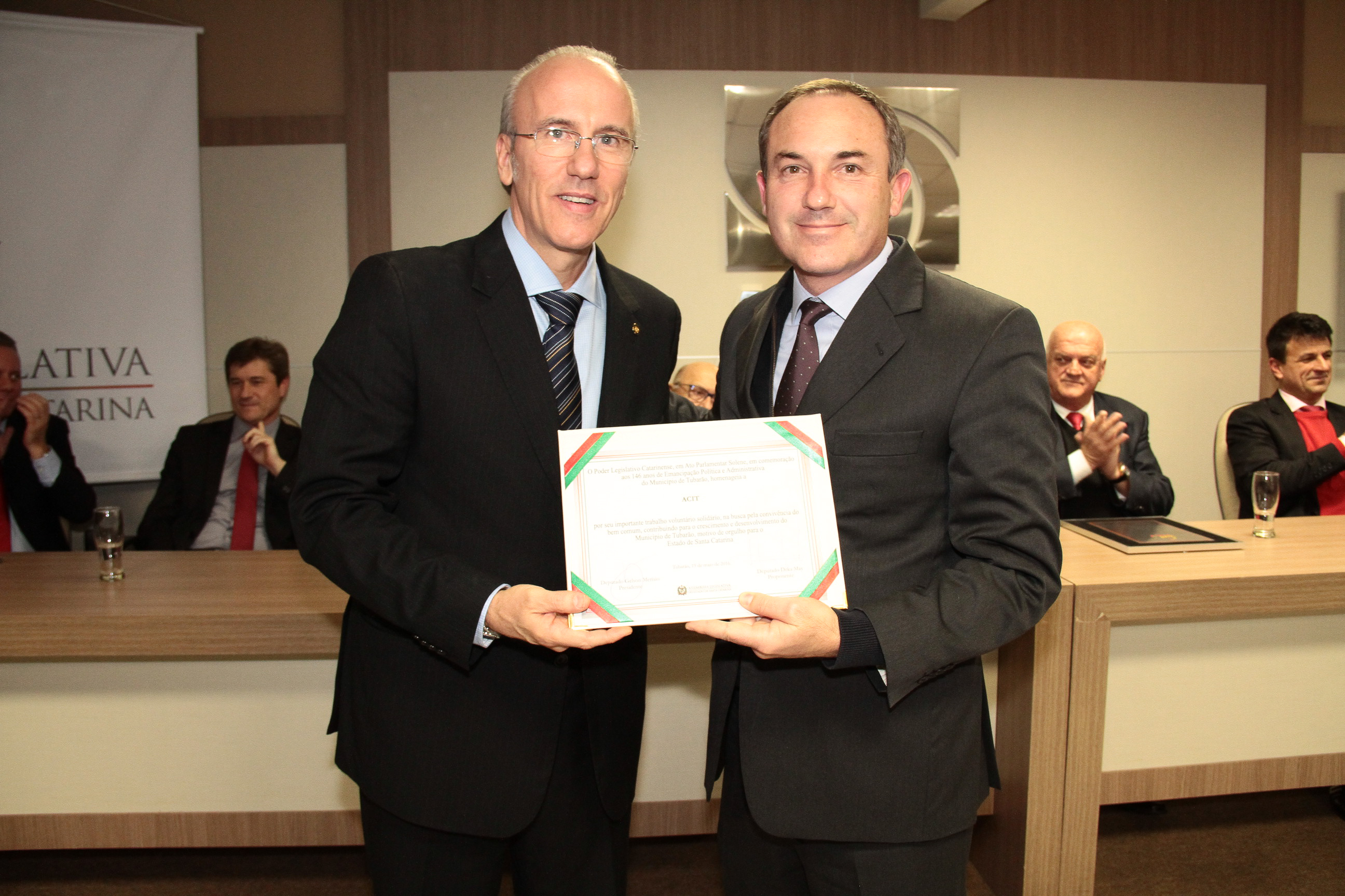 Ato Parlamentar Solene em comemoração aos 146 anos de Emancipação Política e Administração do Município de Tubarão.
