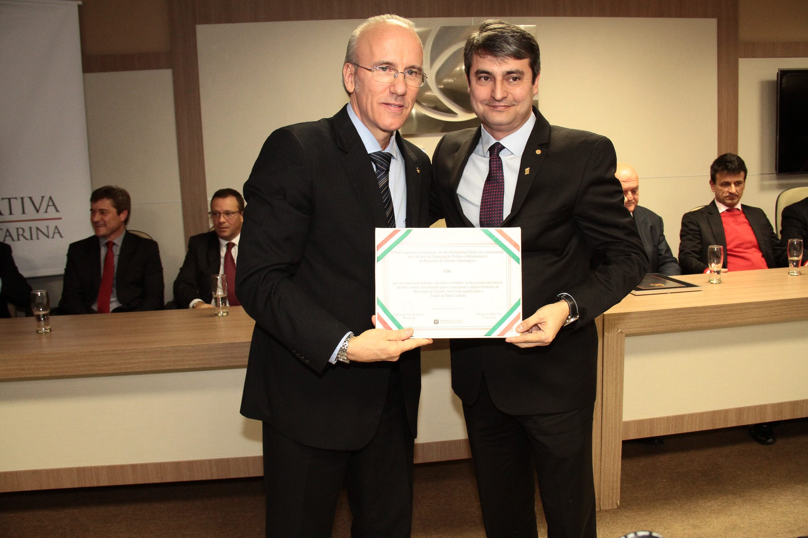 Ato Parlamentar Solene em comemoração aos 146 anos de Emancipação Política e Administração do Município de Tubarão.