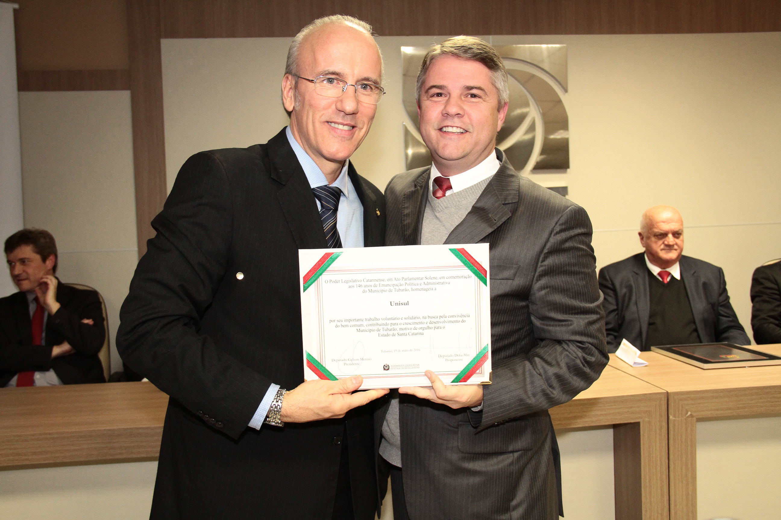 Ato Parlamentar Solene em comemoração aos 146 anos de Emancipação Política e Administração do Município de Tubarão.