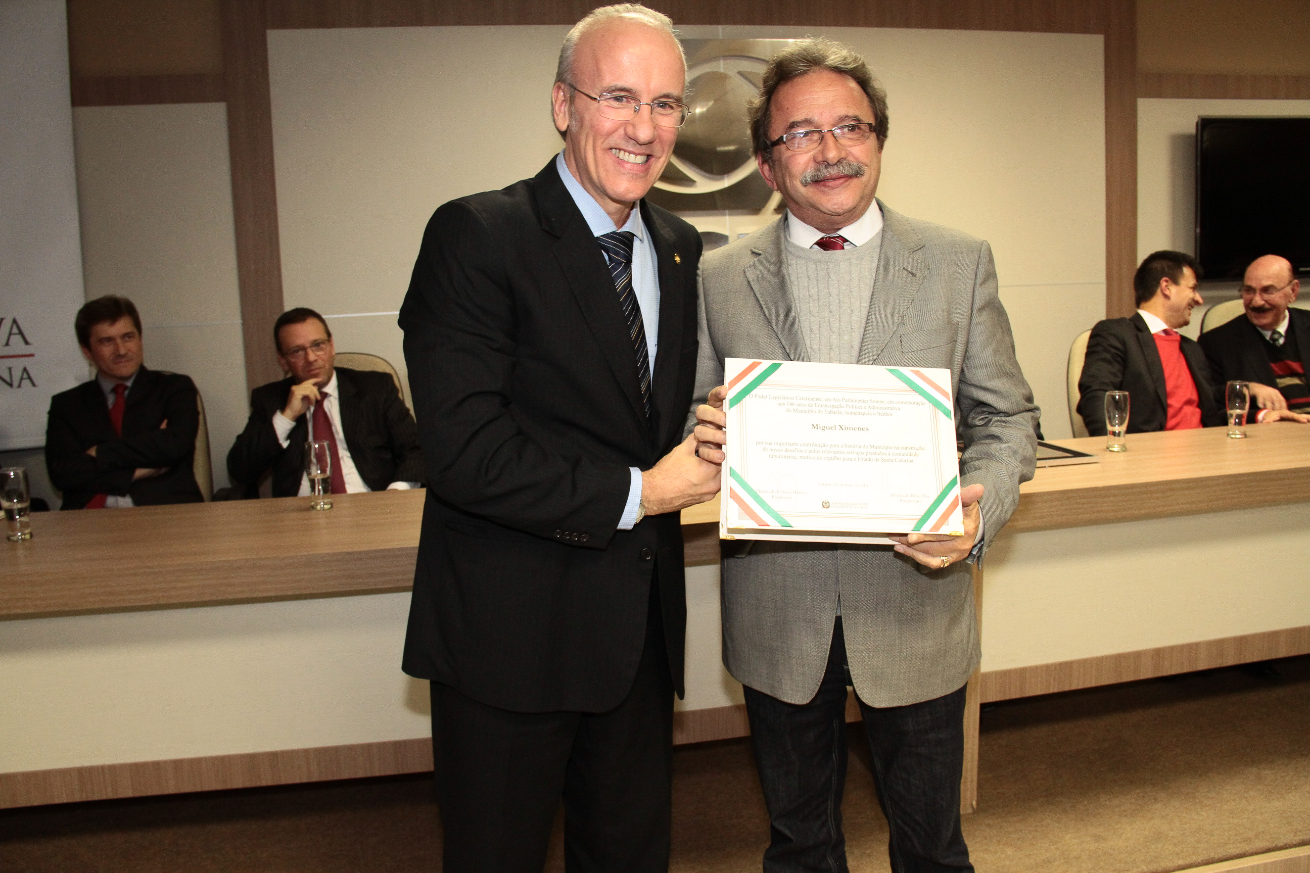 Ato Parlamentar Solene em comemoração aos 146 anos de Emancipação Política e Administração do Município de Tubarão.