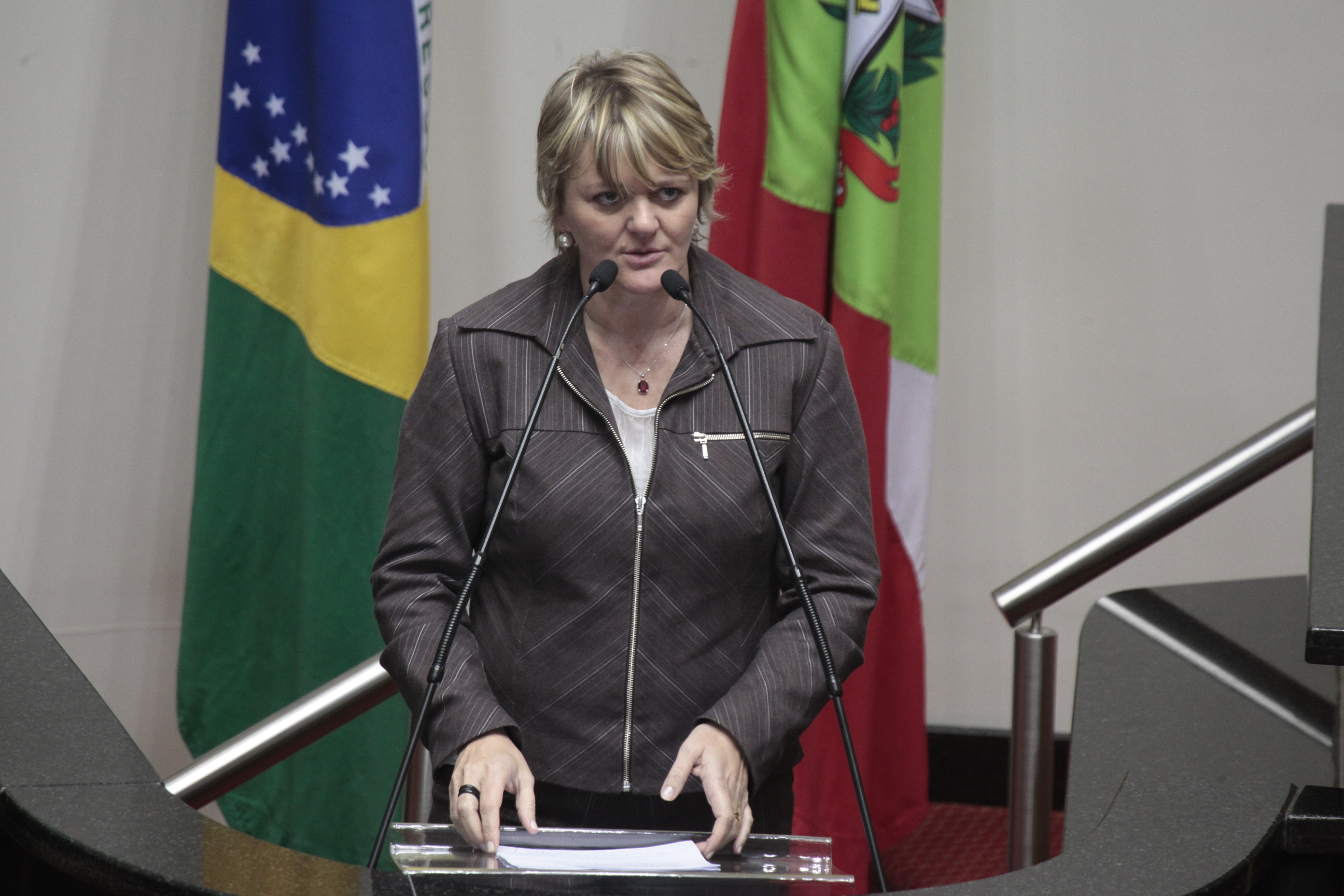 Sessão Ordinária. Deputada Luciane Carminatti (PT)  Foto: Miriam Zomer/ Agência AL