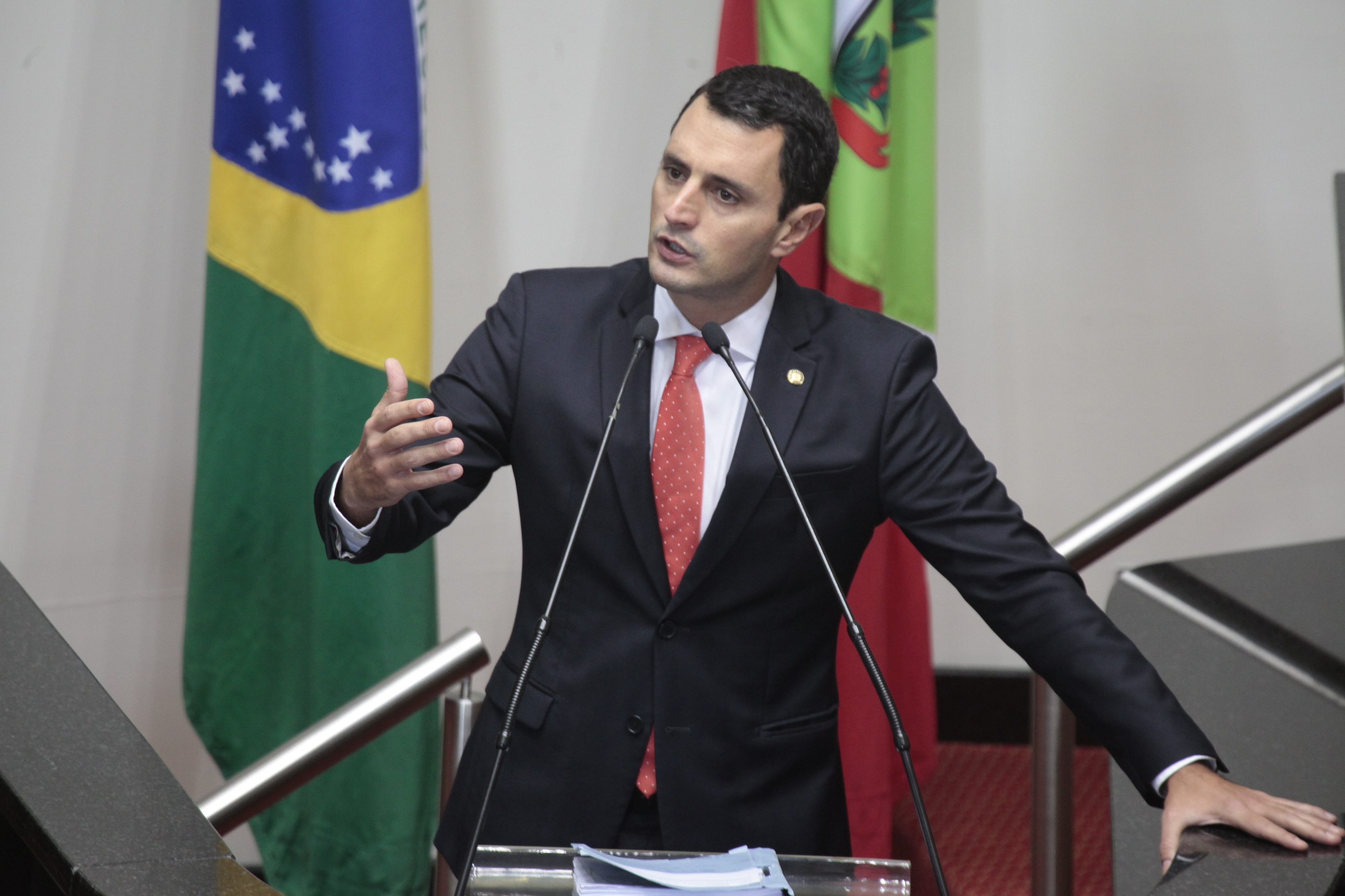 Sessão Ordinária. Deputado João Amin (PP) Foto: Miriam Zomer/ Agência AL