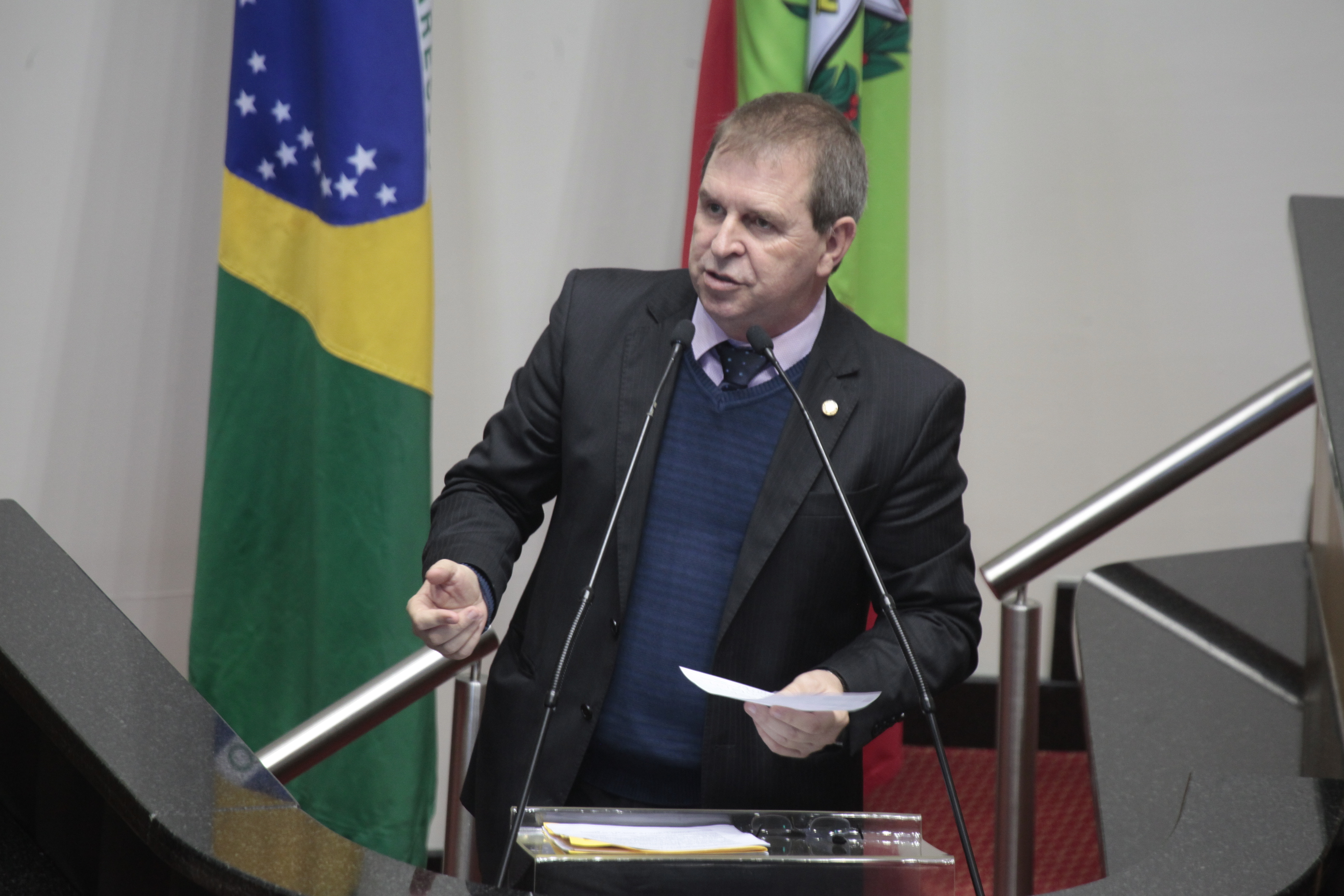 Sessão Ordinária. Deputado Maurício Eskudlark (PR).  Foto: Miriam Zomer/ Agência AL