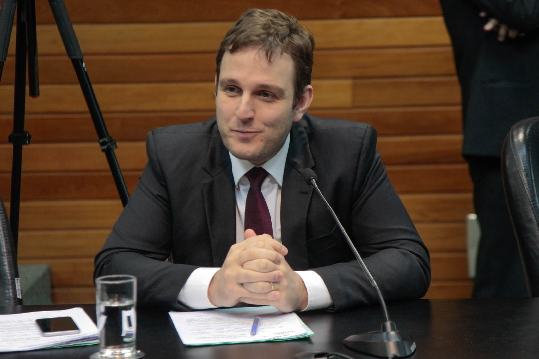 Deputado Ricardo Guidi (PSD) em Comissão de Constituição e Justiça