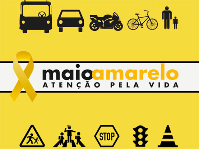 Maio Amarelo: Movimento alerta para alto índice de acidentes no trânsito