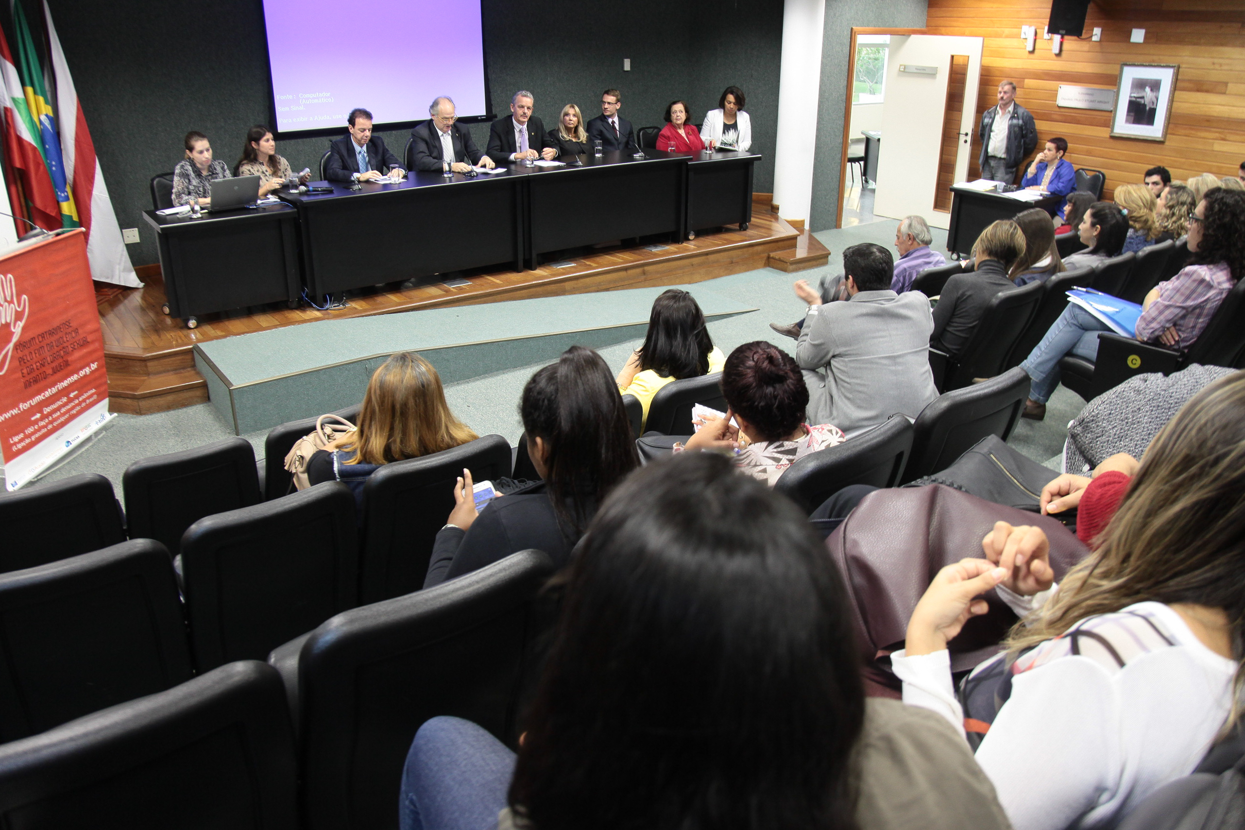Colóquio estadual sobre o combate da violência sexual de crianças e adolescentes.