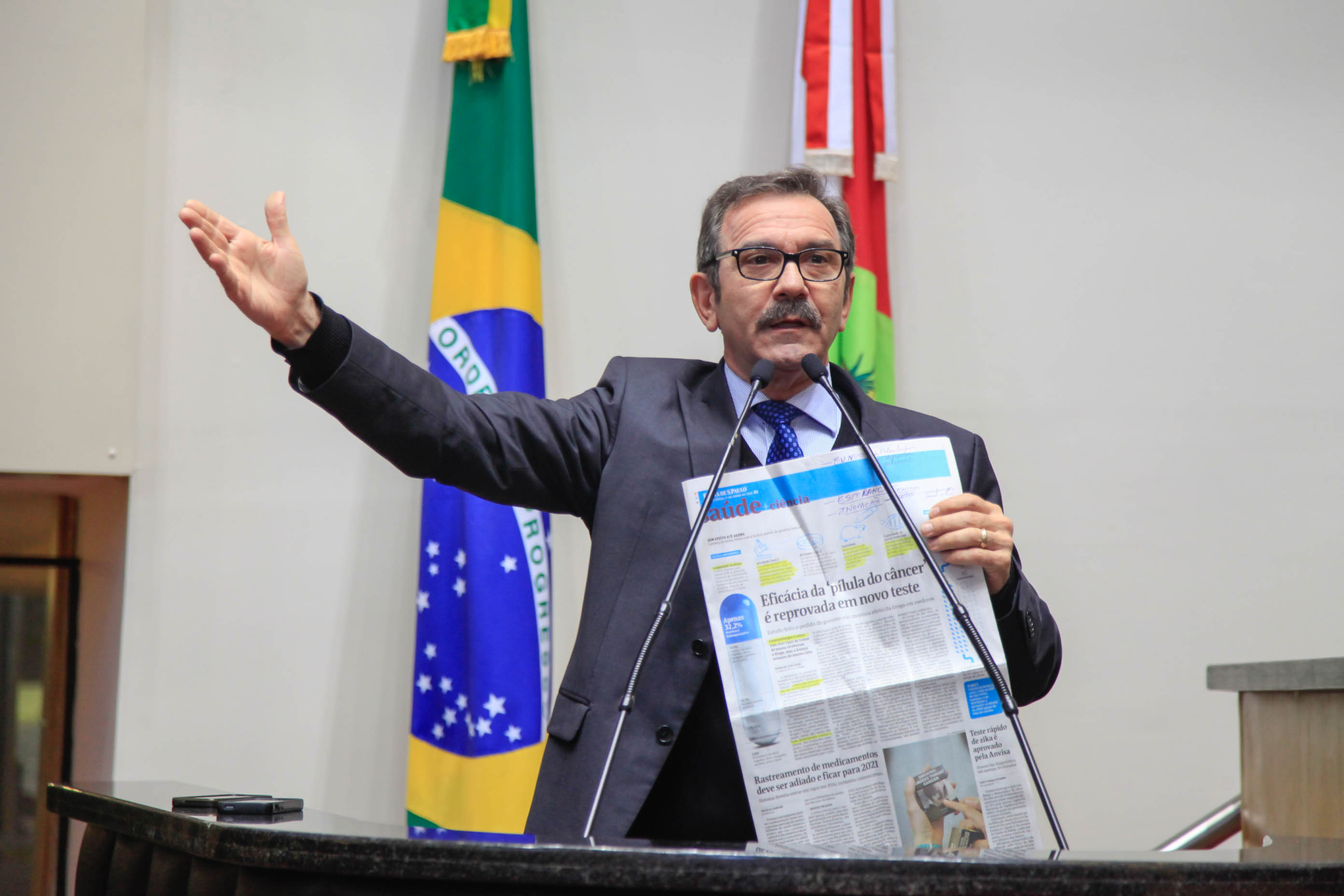 Deputado Serafim Venzon (PSDB) em Sessão Ordinária