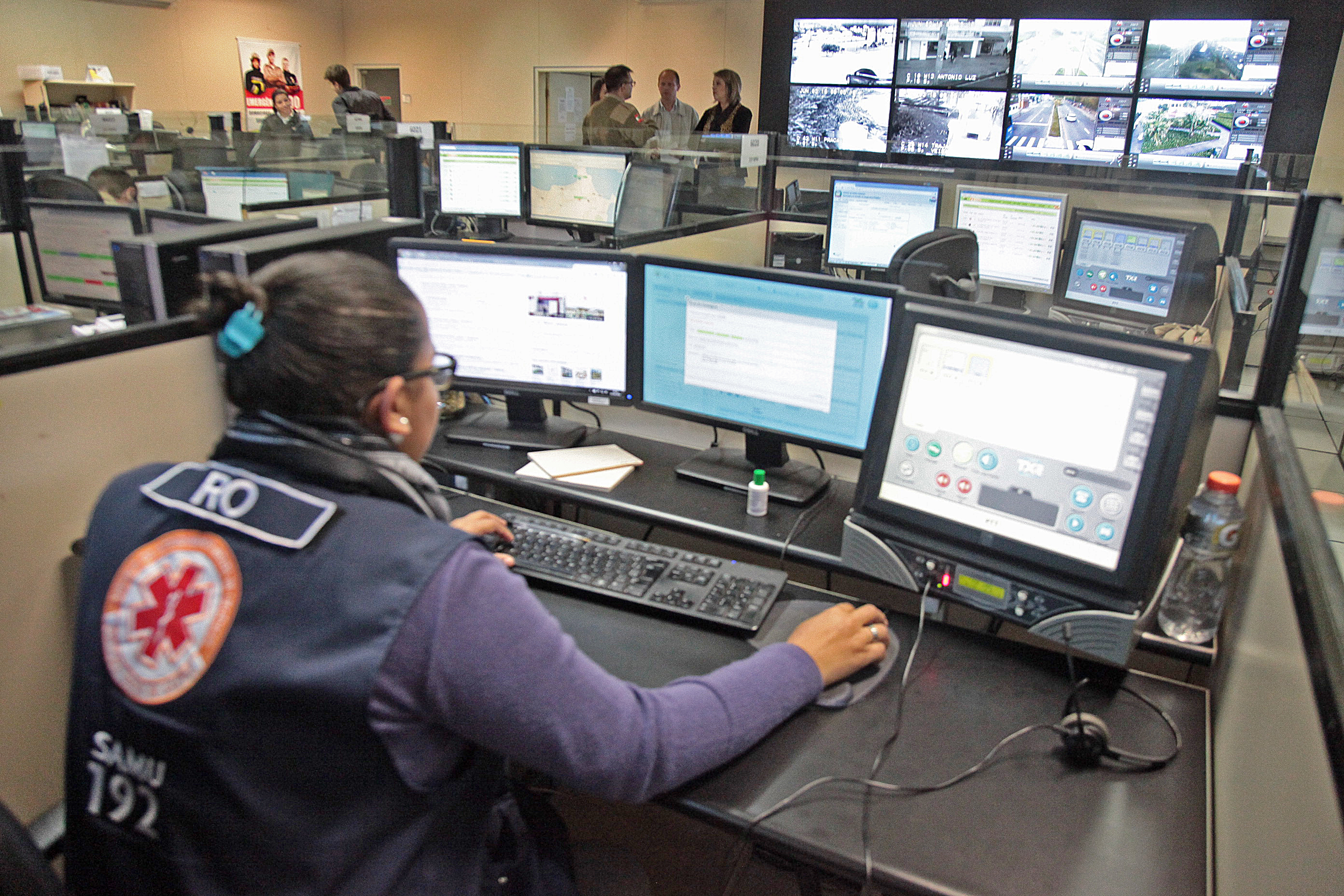 Central de Atendimento do Samu, Bombeiros e PM