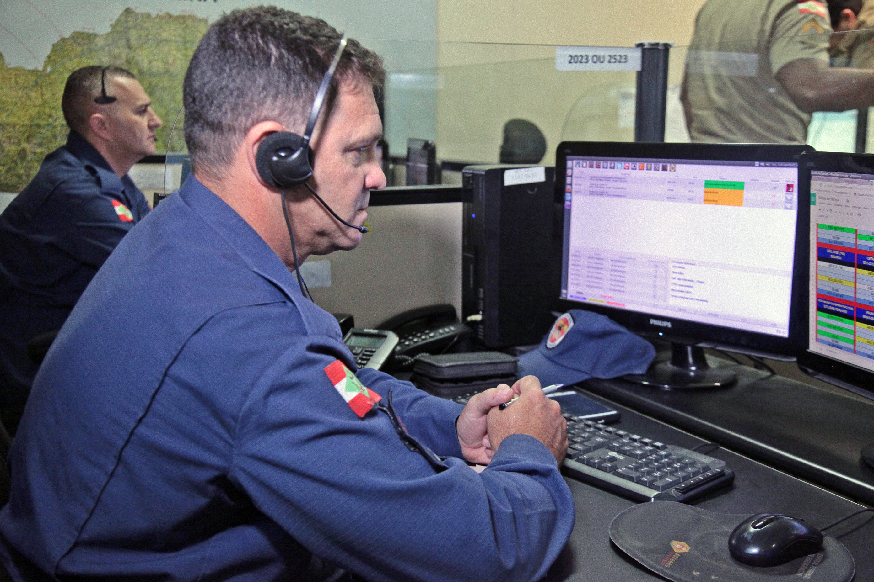 Central de Atendimento do Samu, Bombeiros e PM
