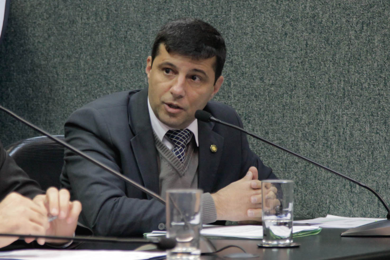 Deputado Fabio Flôr (PP) em Reunião da Comissão de Constituição e Justiça.