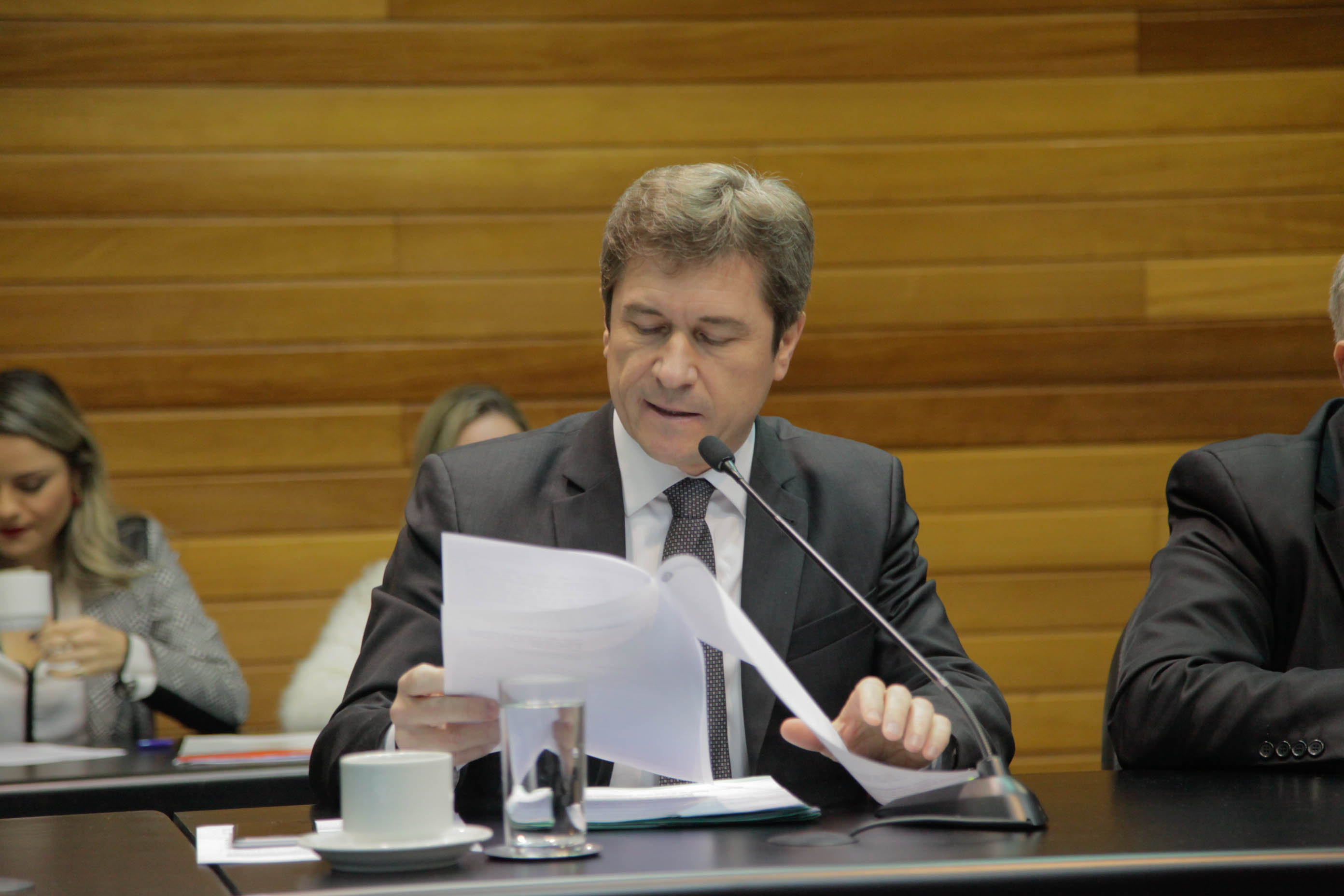 Deputado José Nei Ascari (PSD) em Reunião da Comissão de Constituição e Justiça.