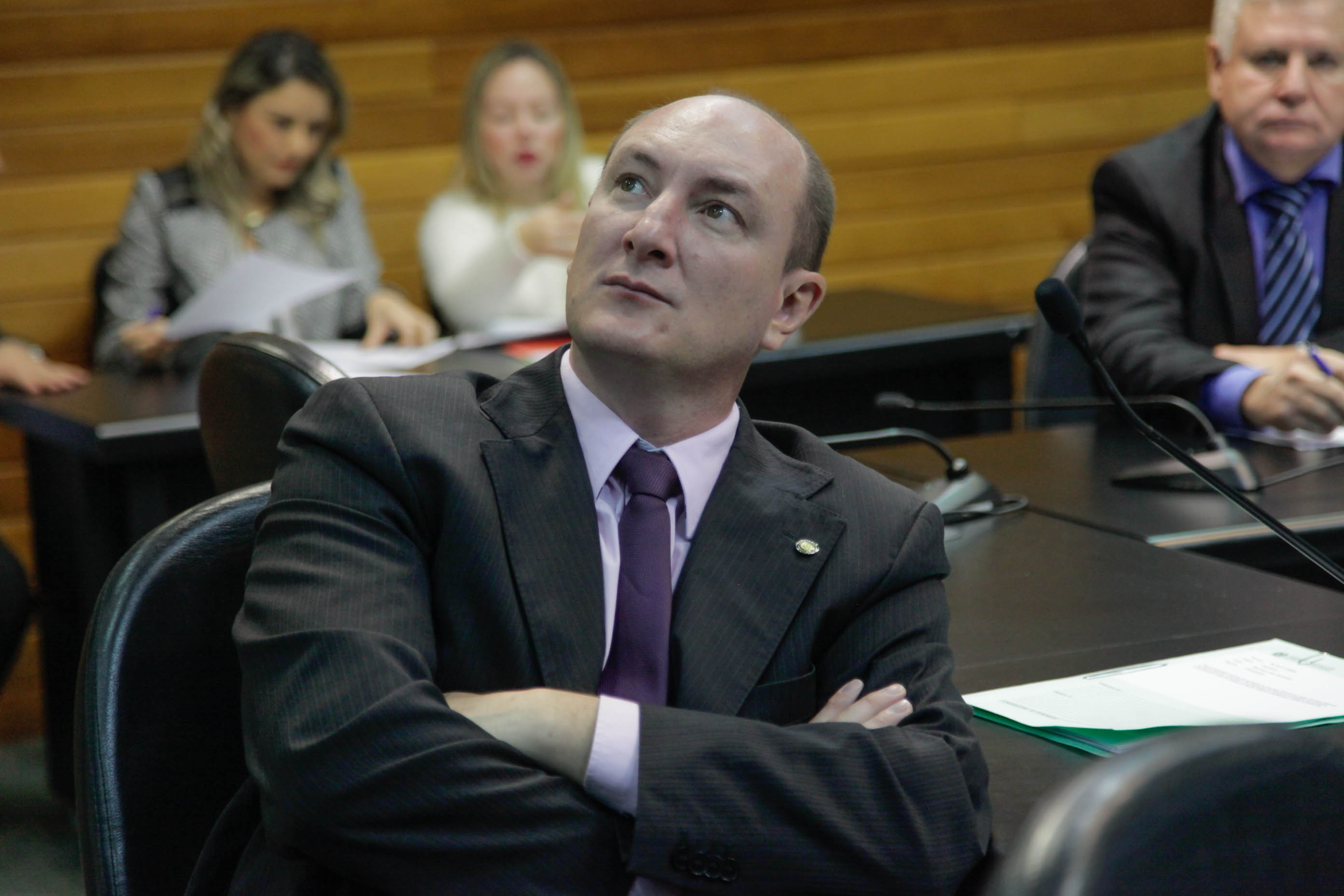 Deputado Mauro de Nadal (PMDB) em Reunião da Comissão de Constituição e Justiça.
