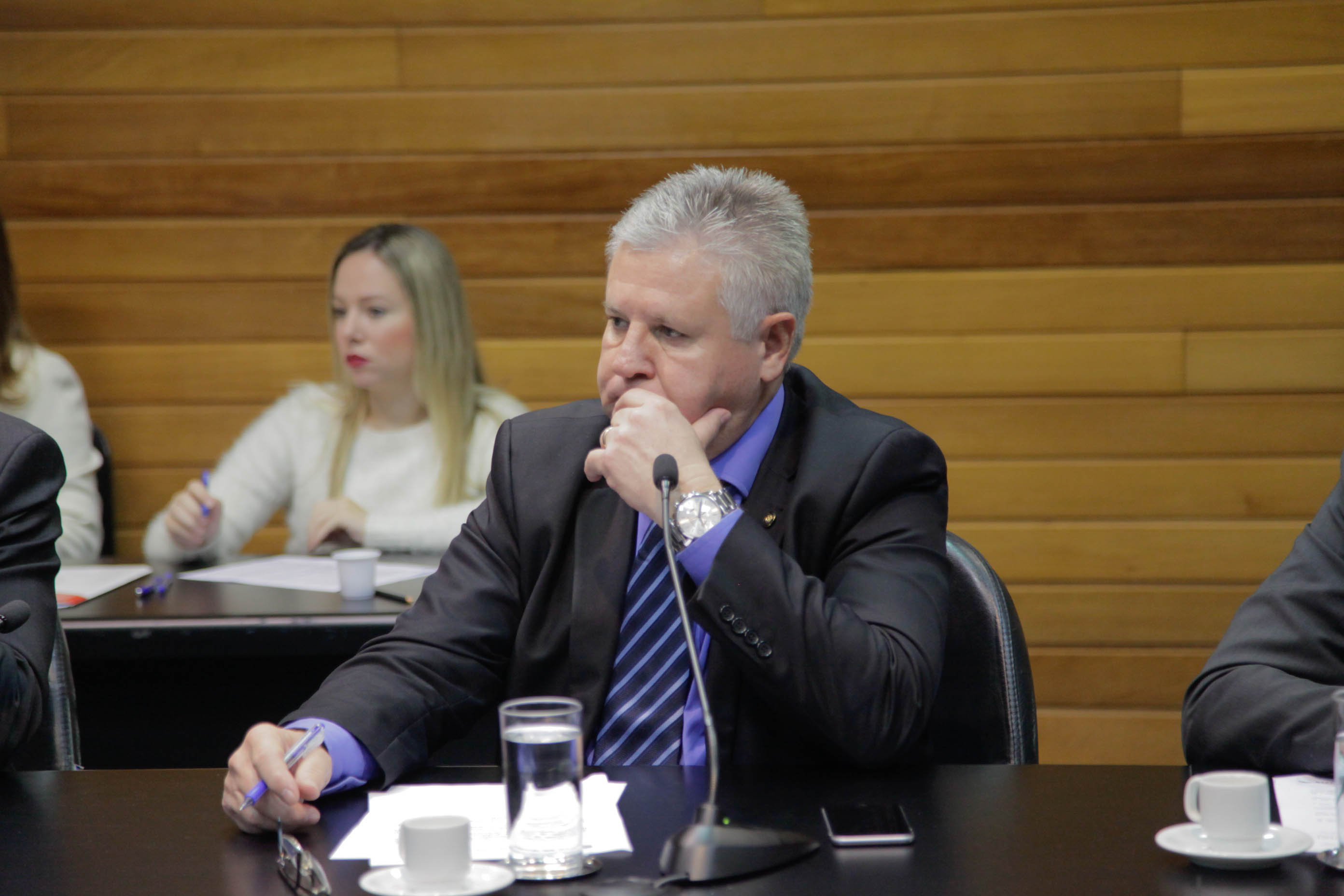 Deputado Nilso Berlanda (PR) em Reunião da Comissão de Constituição e Justiça.