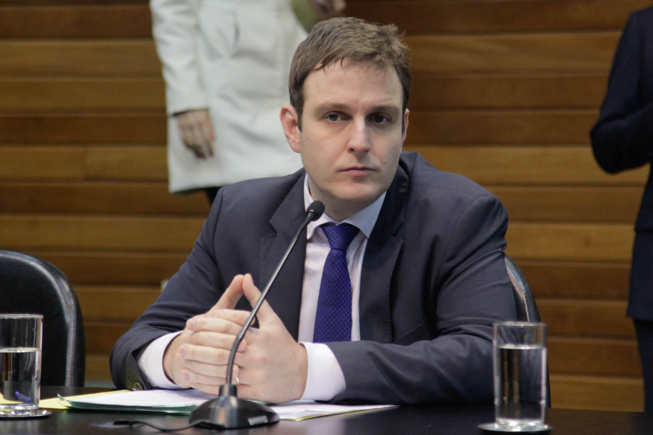 Deputado Ricardo Guidi (PSD) em Reunião da Comissão de Constituição e Justiça.