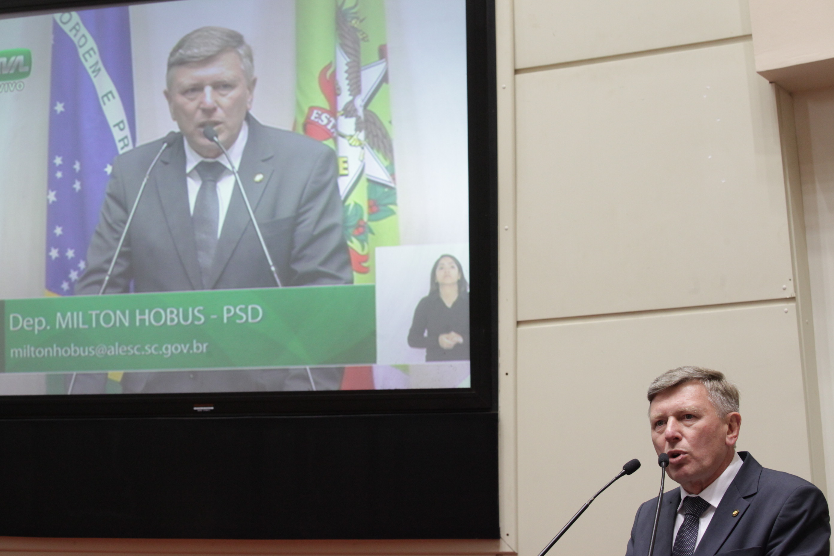 Sessão Ordinária. Deputado Milton Hobus (PSD)