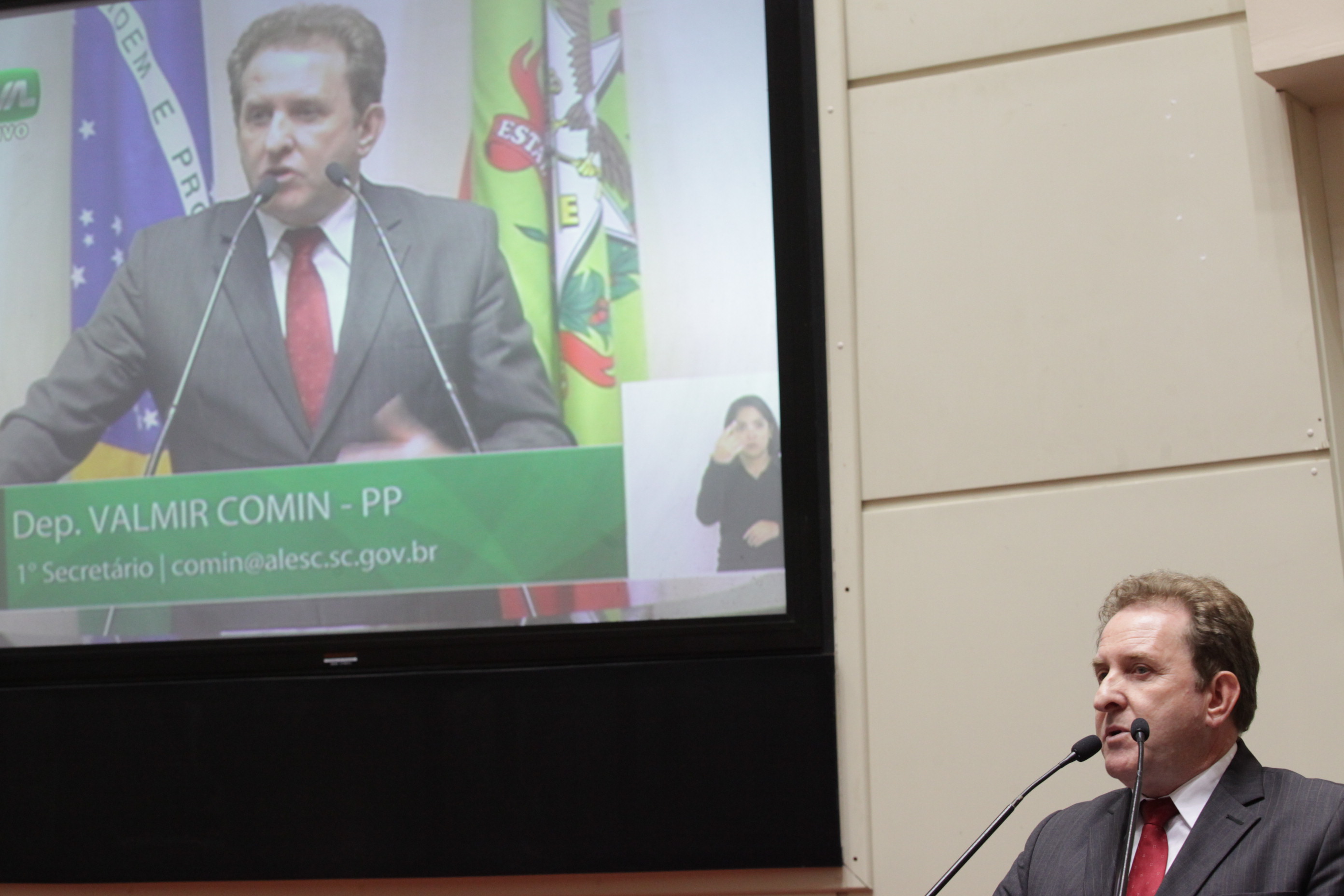 Sessão Ordinária. Deputado Valmir Comin (PP)
