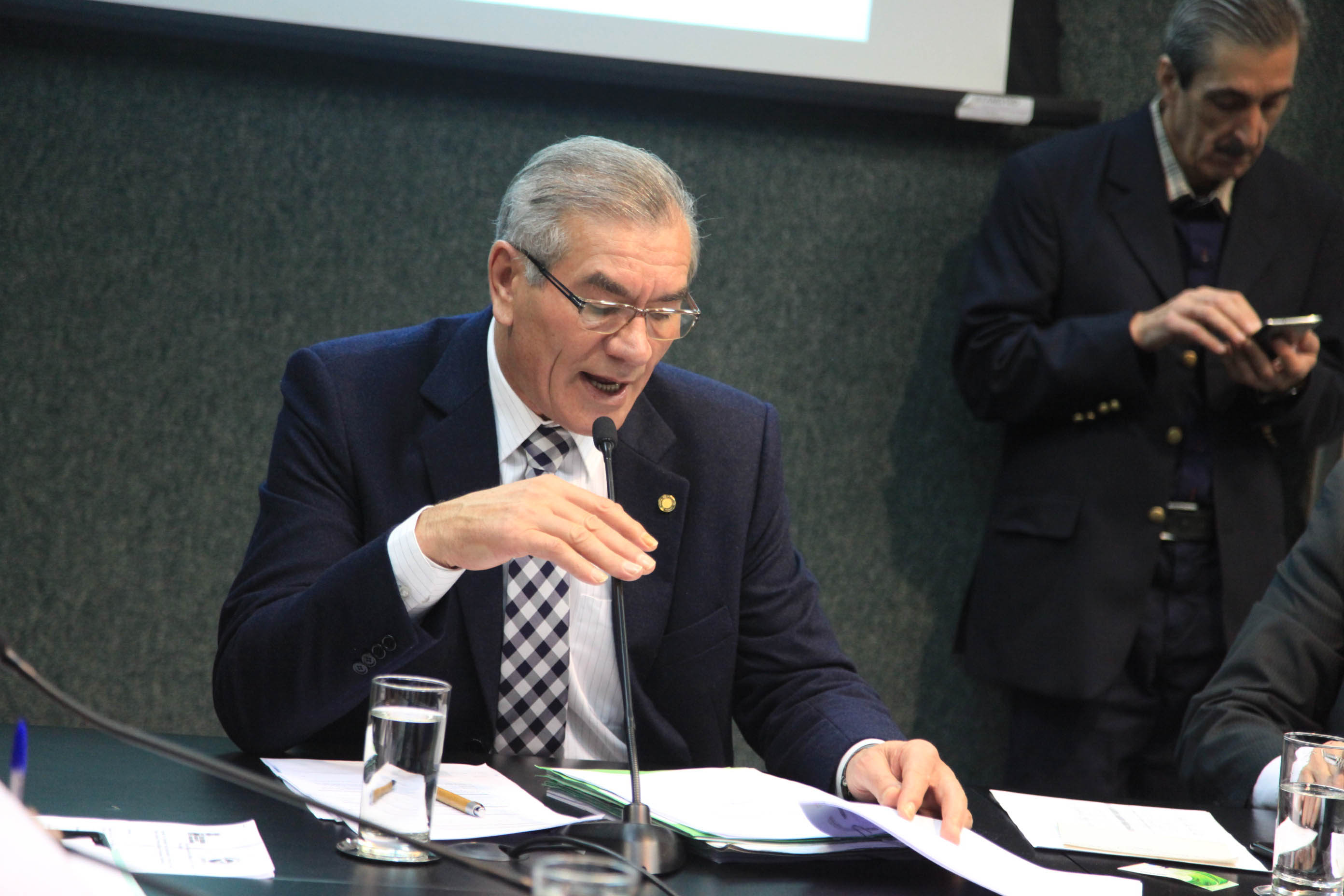 Deputado Silvio Dreveck (PP) em Comissão de Constituição e Justiça