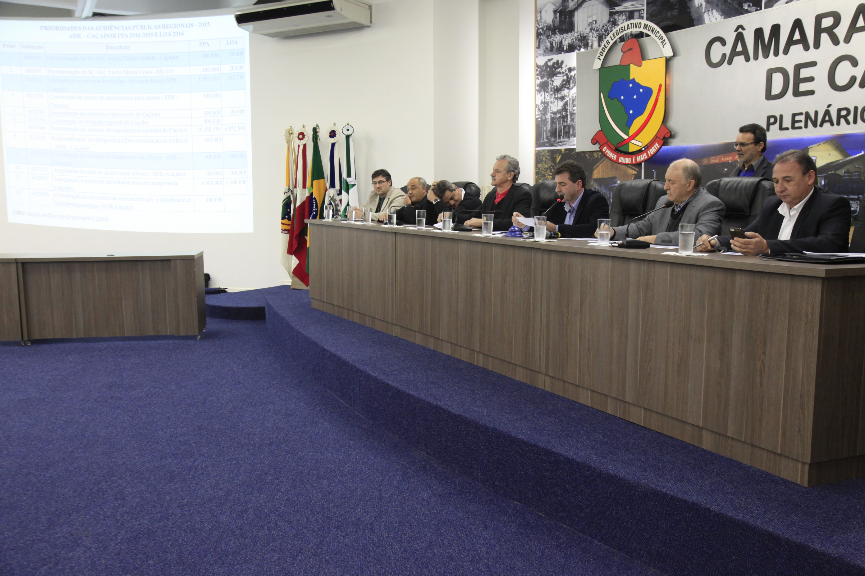 Audiência Pública Regional - Lei de Diretrizes Orçamentárias (LDO) 2016 para a Lei Orçamentária Anual (LOA) 2017 - Caçador.