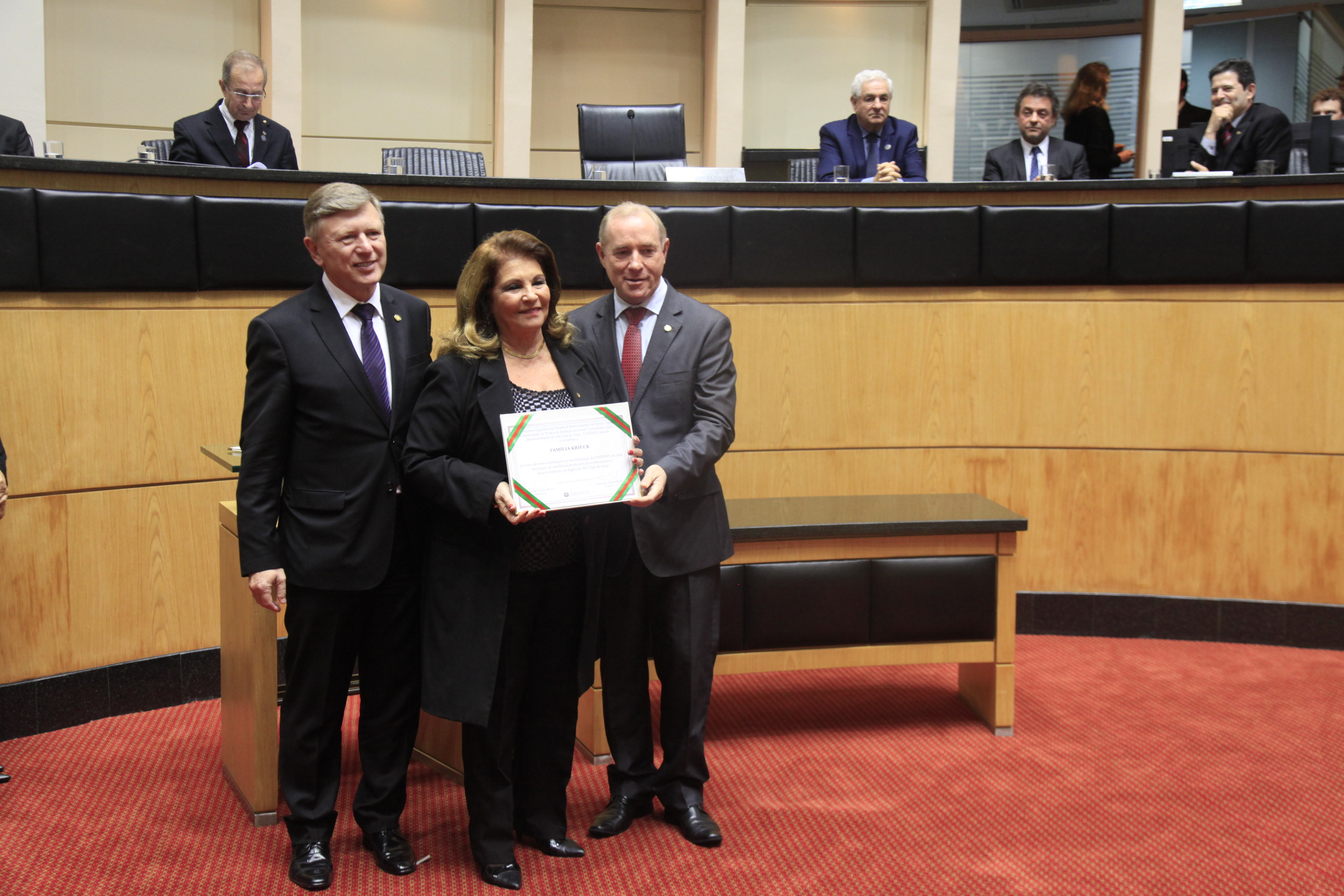 Sessão Especial em homenagem a Universidade do Alto Vale do Itajaí  UNIDAVI pela passagem dos seus 50 anos de fundação.