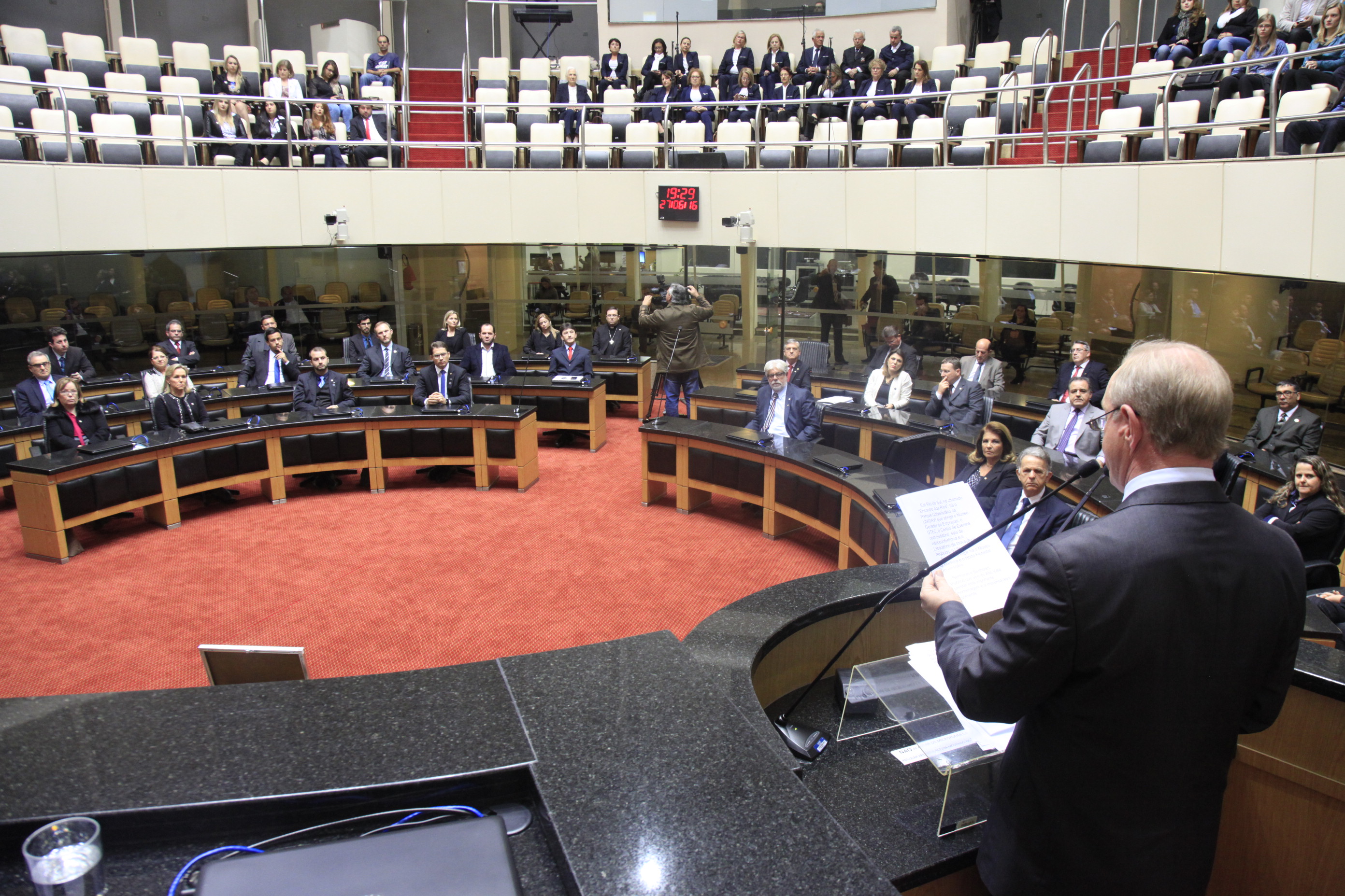 Sessão Especial em homenagem a Universidade do Alto Vale do Itajaí  UNIDAVI pela passagem dos seus 50 anos de fundação.