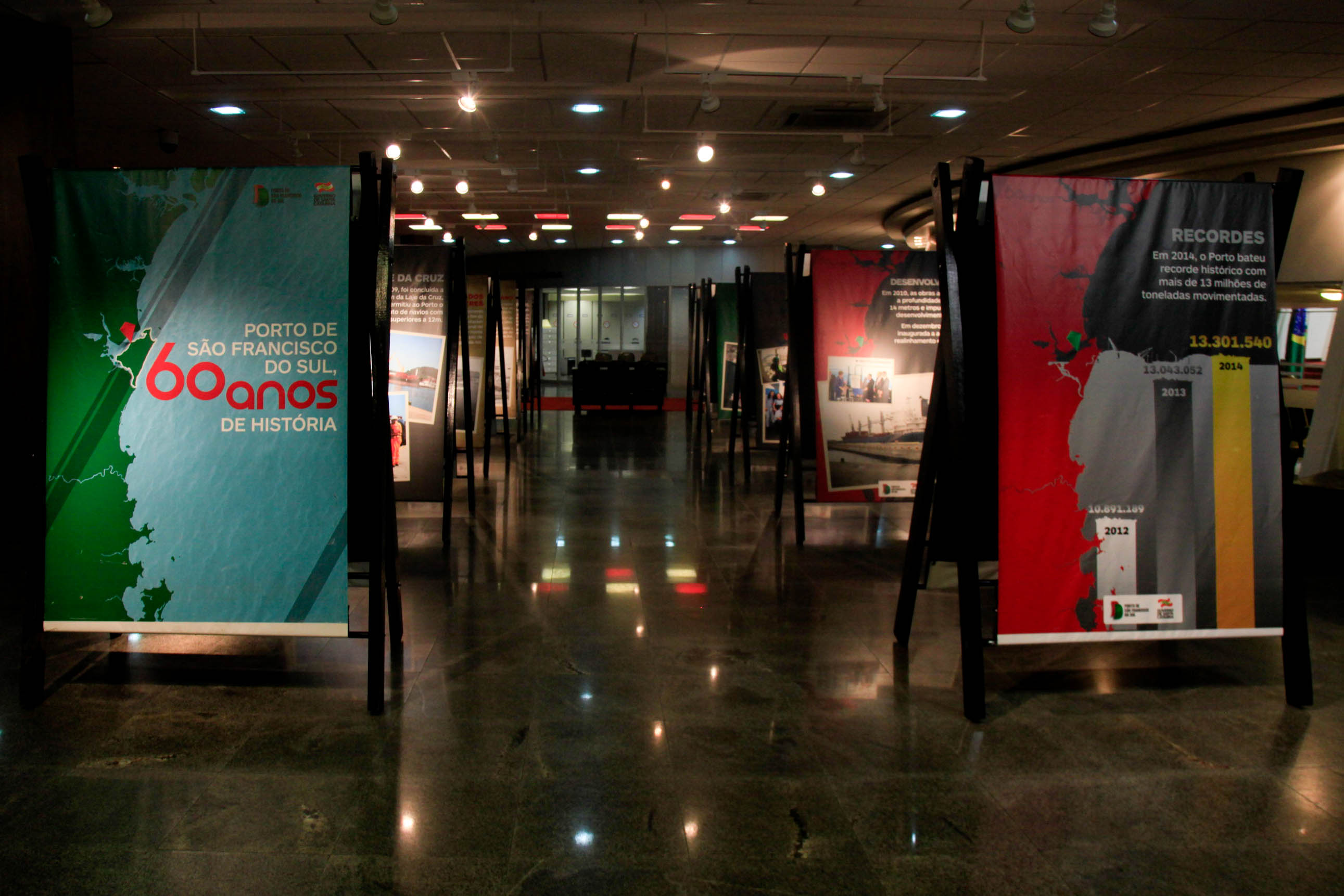 Exposição “Porto de São Francisco do Sul, 60 anos de história”.