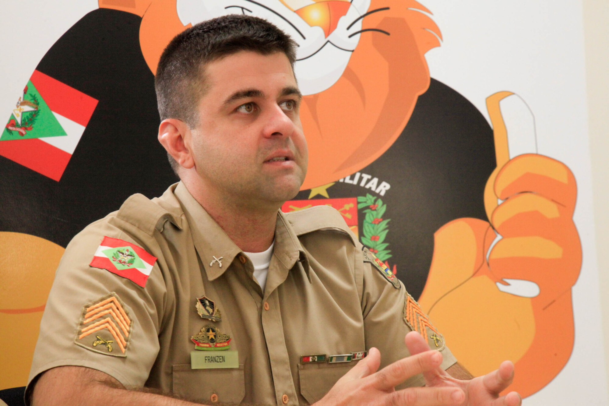 1º Sargento Jaison Franzen destaca os resultados positivos do programa ao longo da sua trajetória