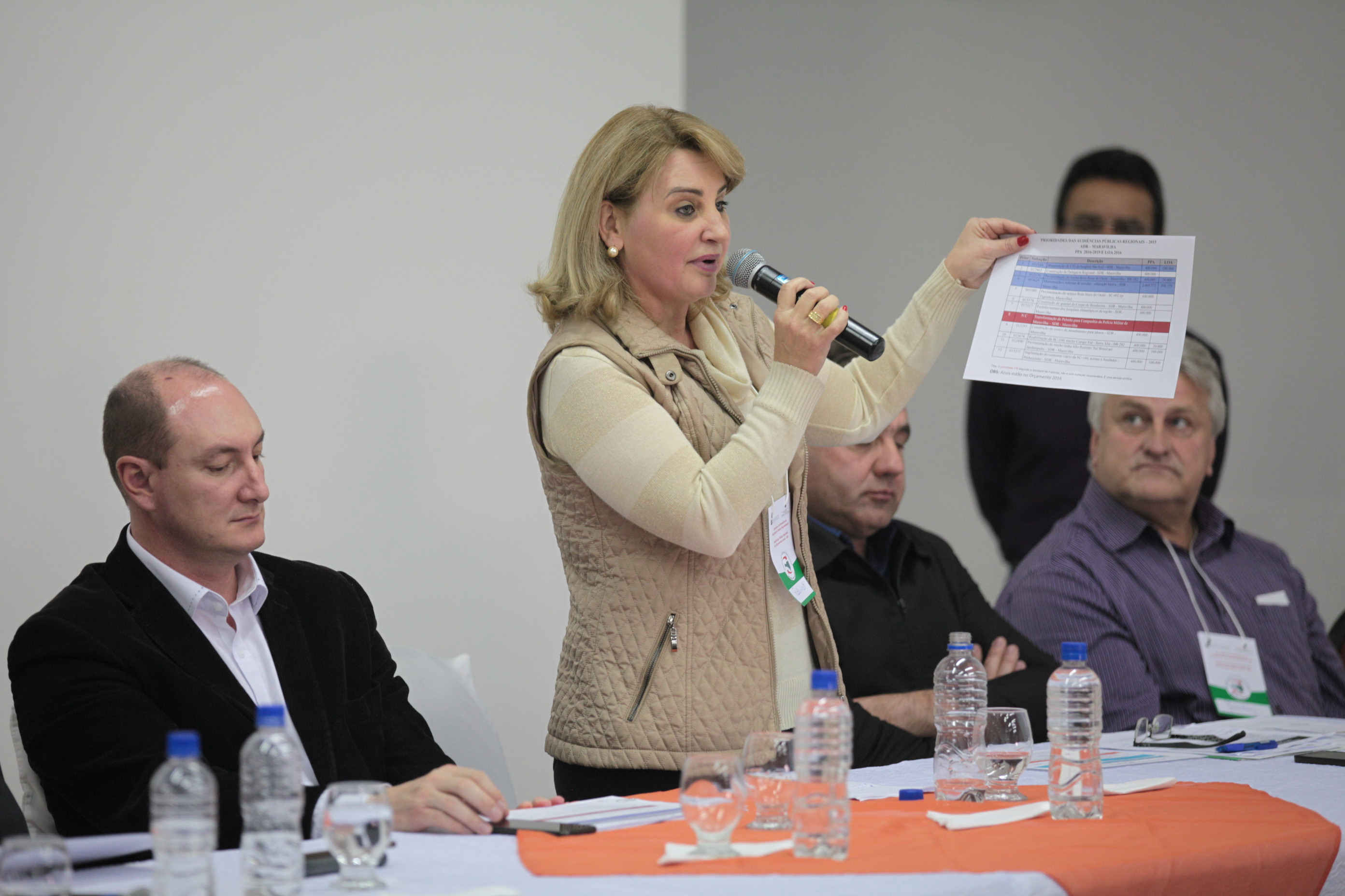 Orçamento Regionalizado - Maravilha, SC - Rosimar Maldaner, prefeita de Maravilha.