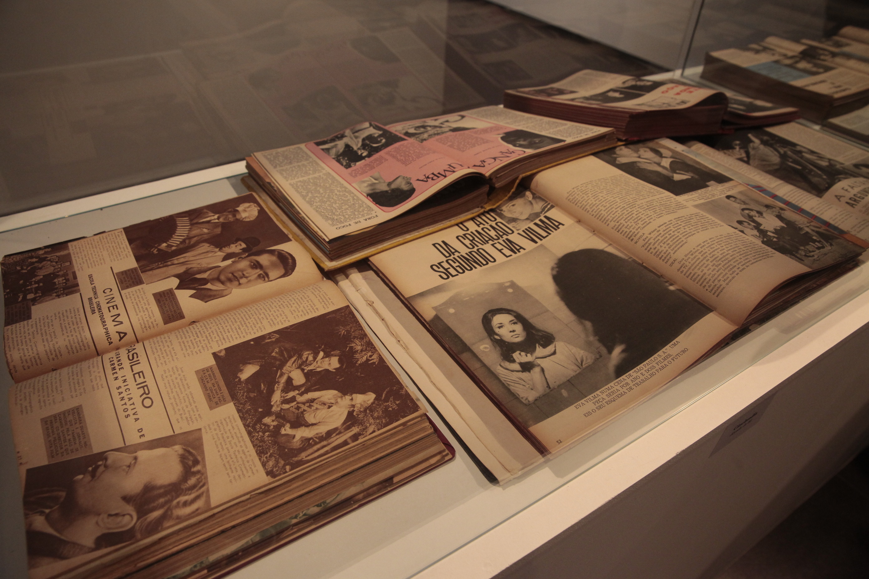 Exposição Revistas de Cinema - Museu da Imagem e do Som de Santa Catarina (MIS/SC).