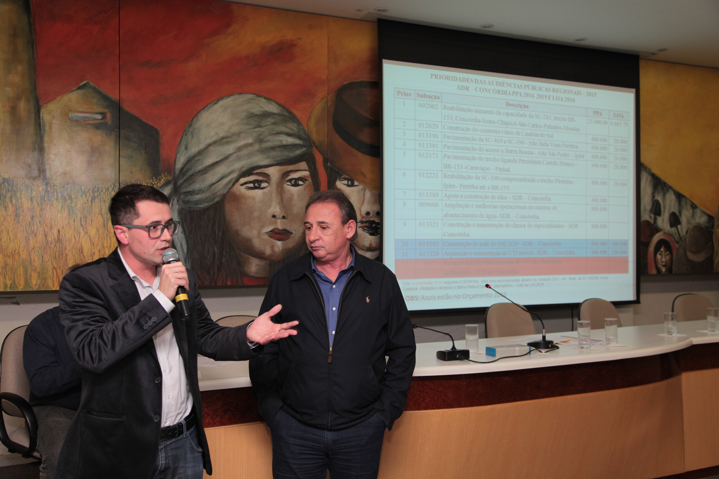 Orçamento Regionalizado - Concórdia - Adilor Guglielmi Dóia e secretário Wagner Bee.