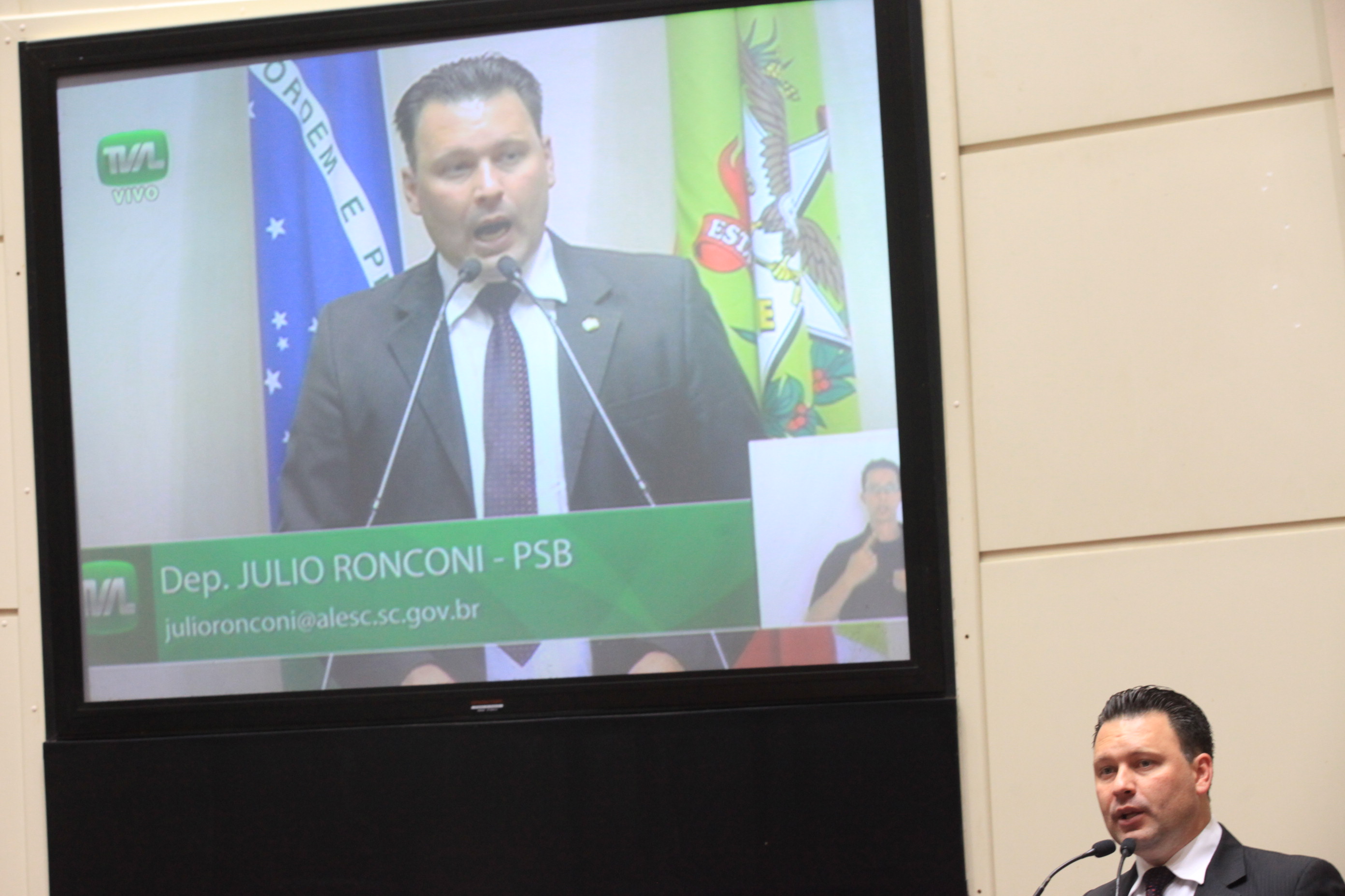 Sessão Ordinária. Deputado Julio Ronconi(PSB)