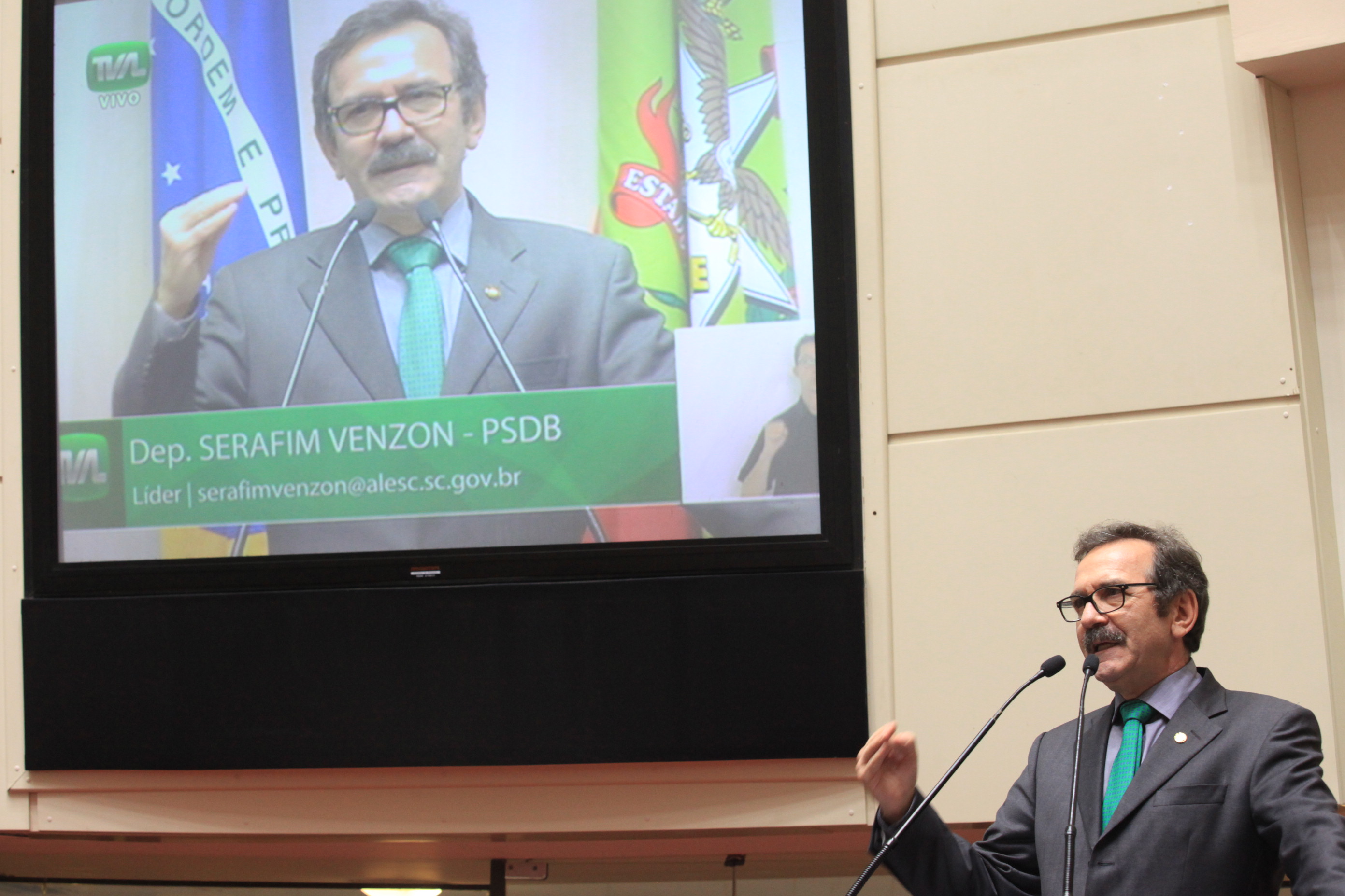 Sessão Ordinária. Deputado Serafim Venzon (PSDB).