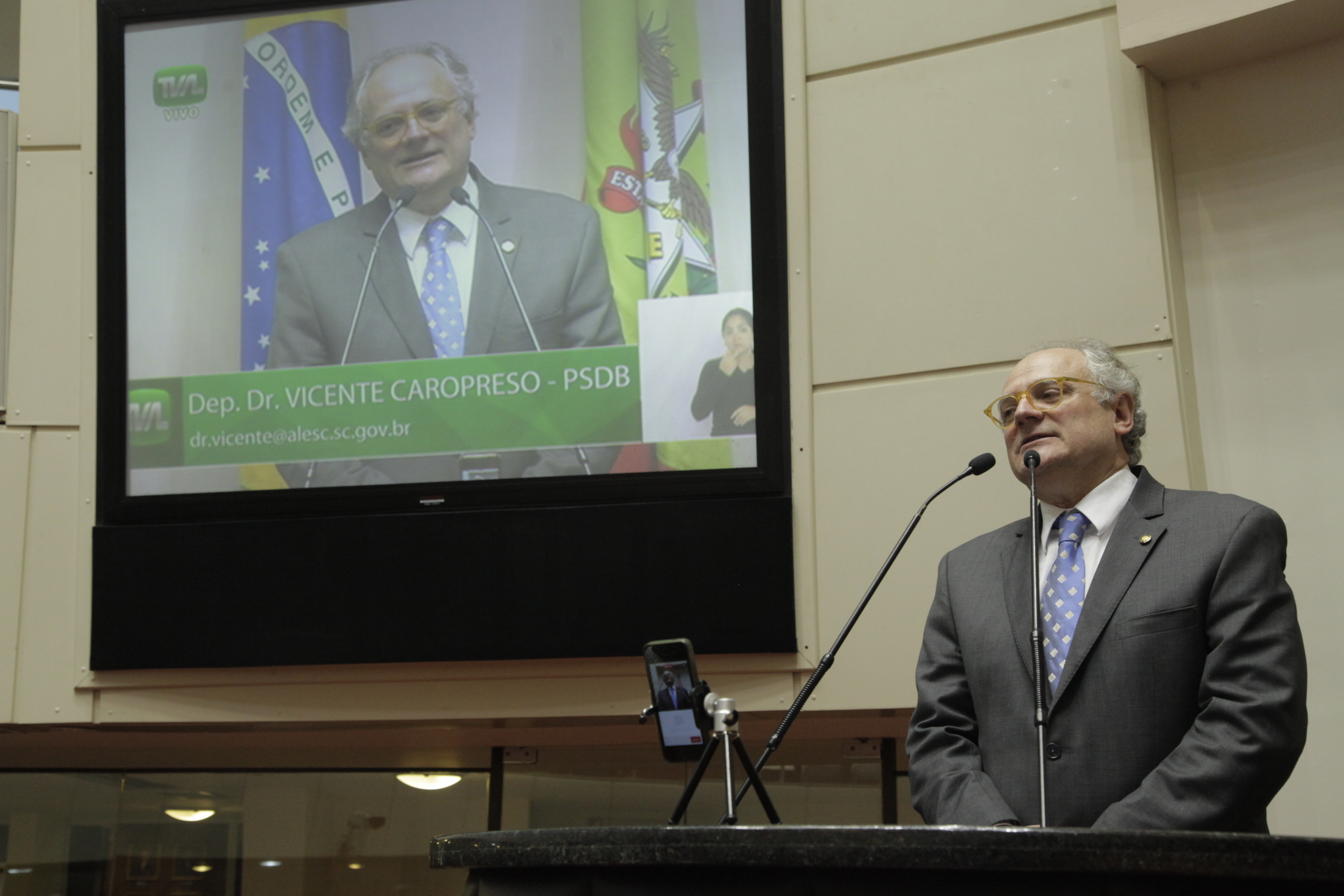 Sessão Ordinária. Deputado Vicente Caropreso (PSDB).