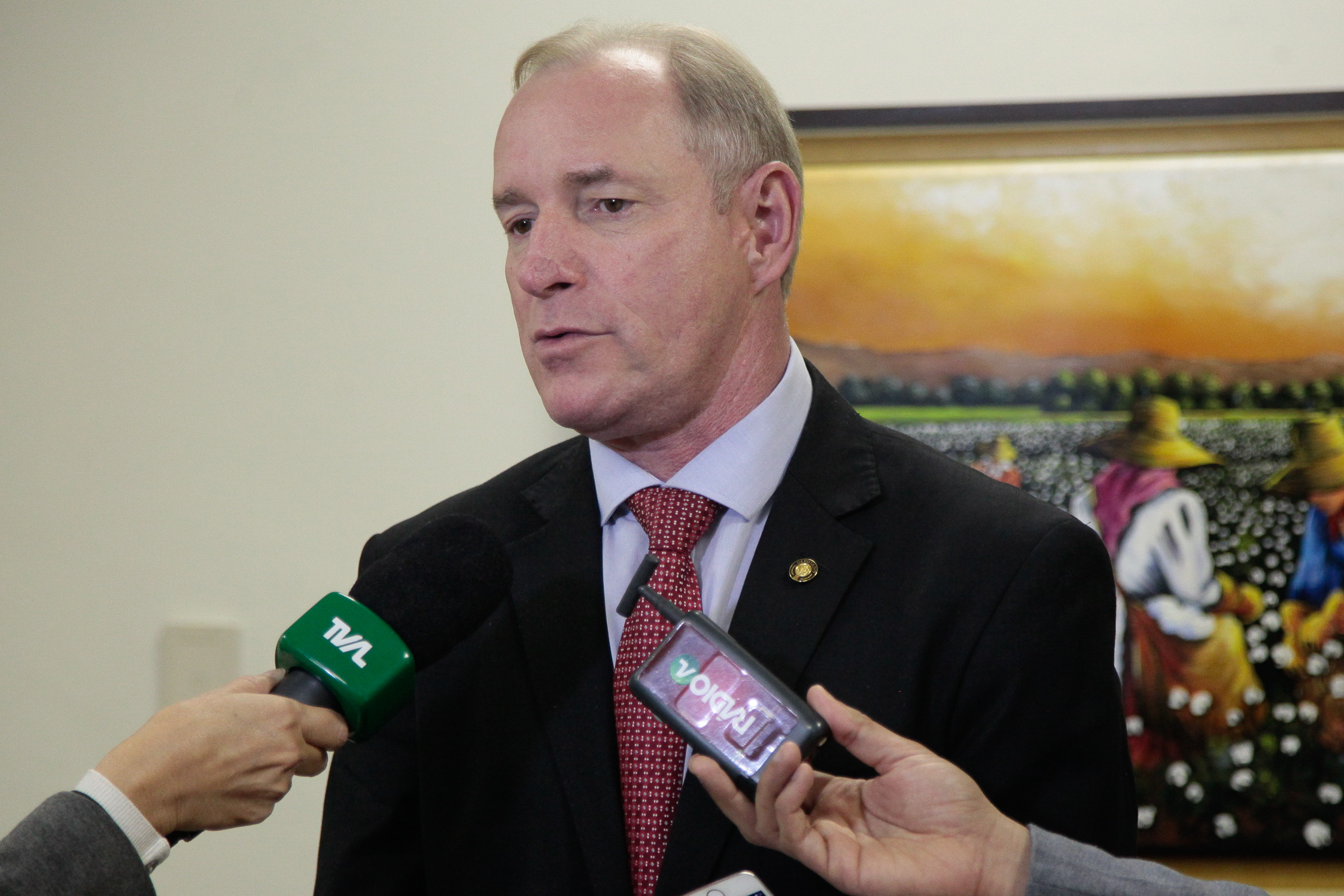 Deputado Aldo Schneider (PMDB) assume a Presidência da Assembleia.