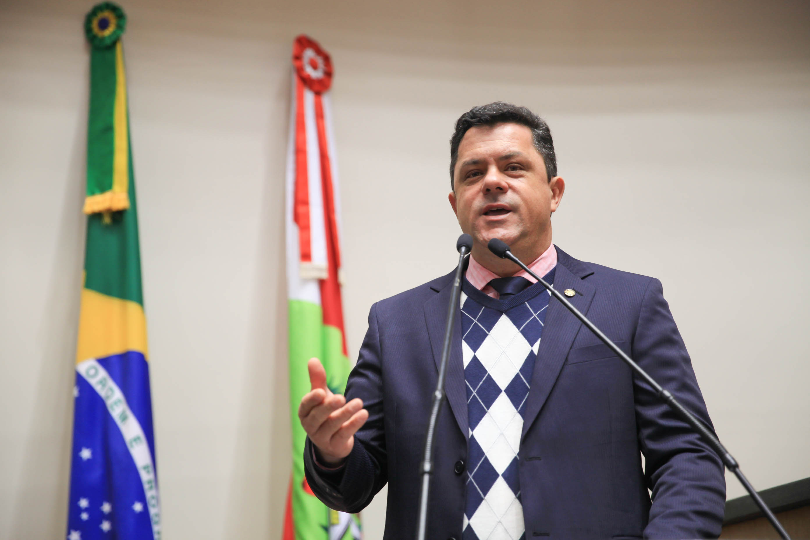 Deputado Ivan Naatz (PDT) em Sessão Ordinária