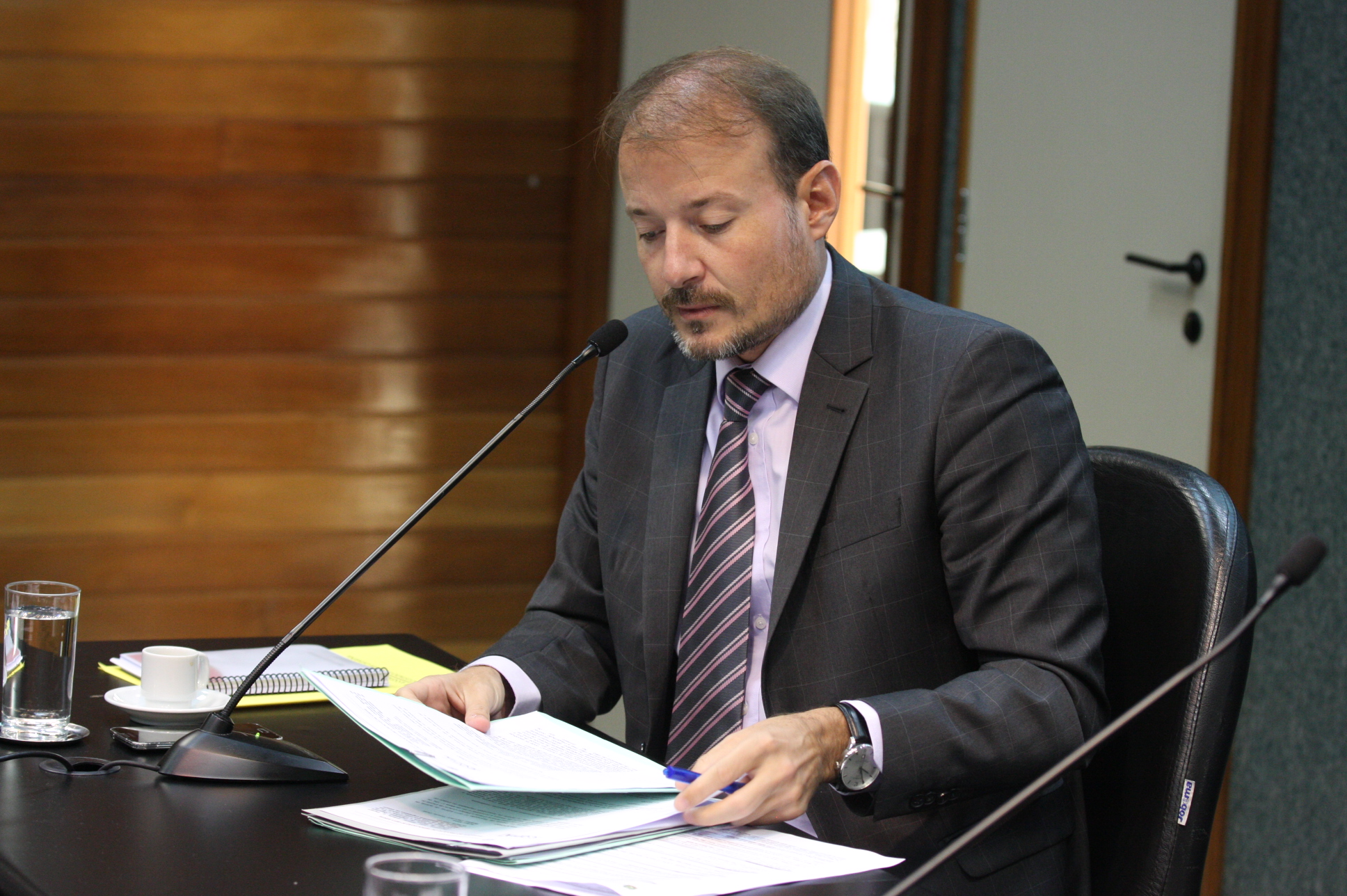 Comissão de Constituição e Justiça. Deputado Gabriel Ribeiro (PSD). Foto Yuri Santos / Agência AL