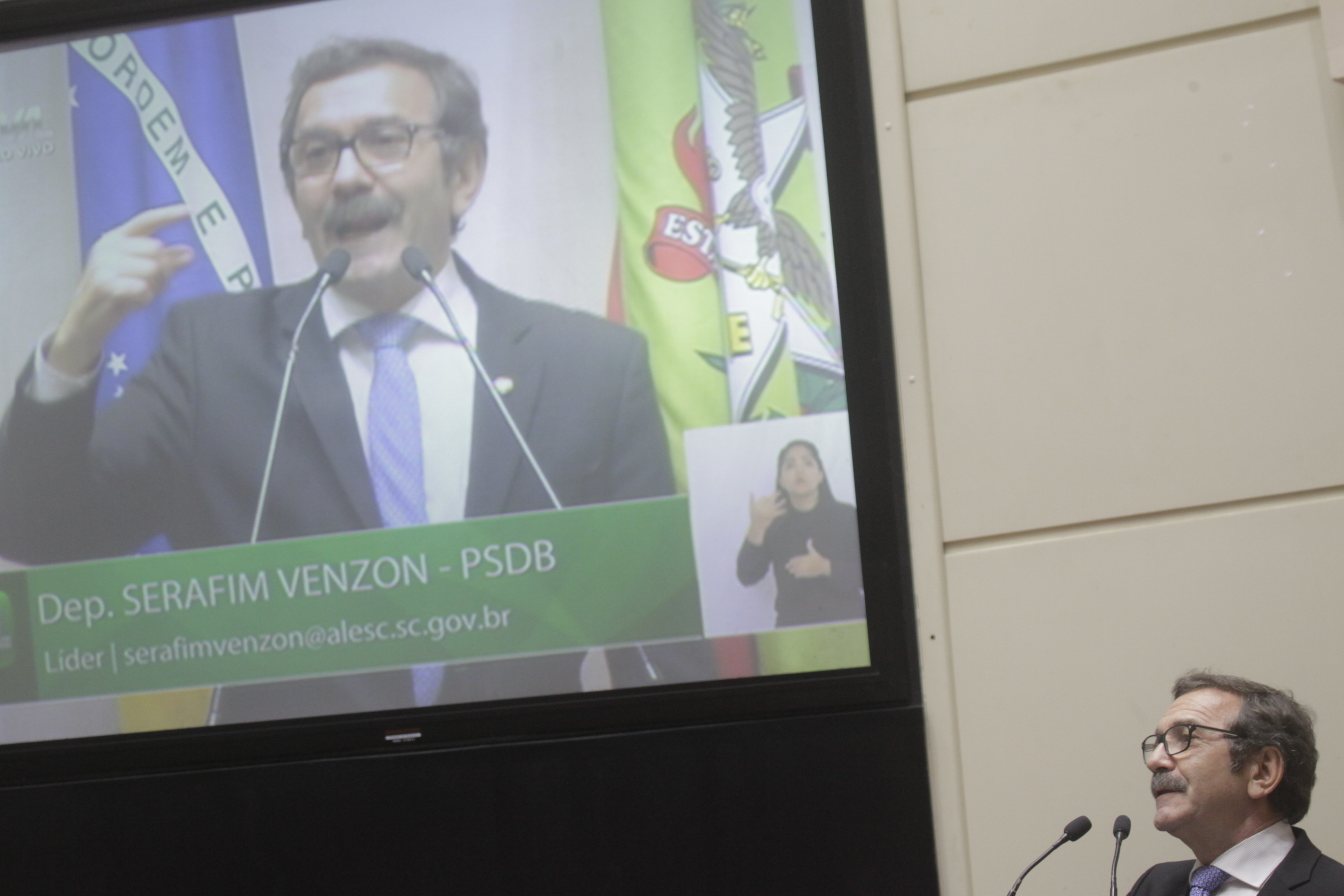 Sessão Ordinária. Deputado Serafim Venzon (PSDB).