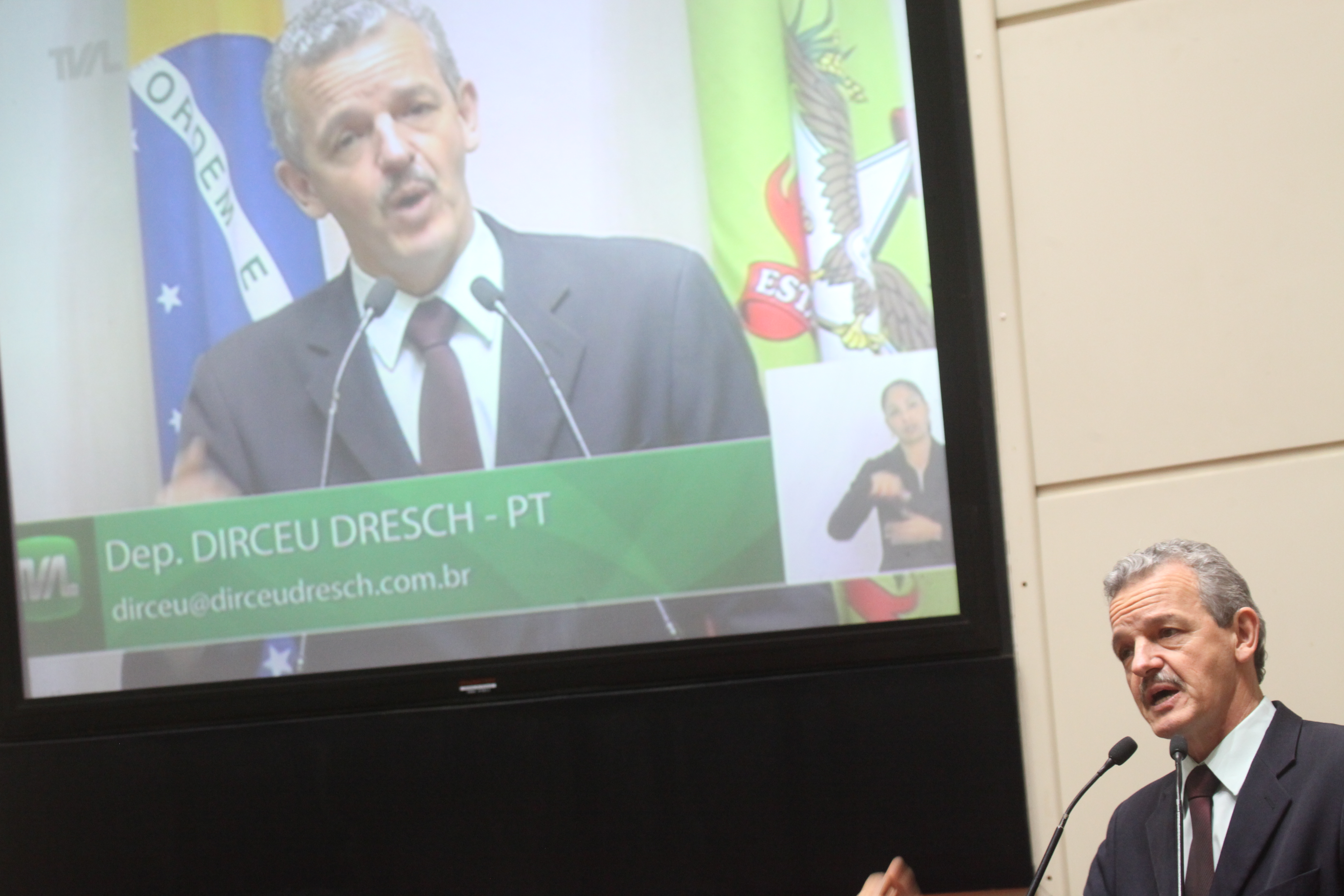 Sessão Ordinária. Deputado Dirceu Dresch (PT).