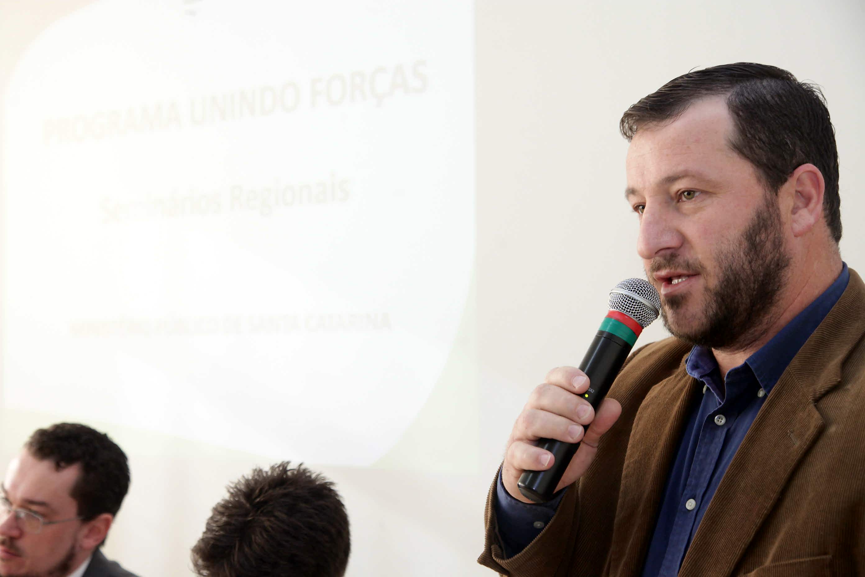 Nelson Gasperin - prefeito de Vargem. Seminários Unindo Forças - Ministério Público de Santa Catarina