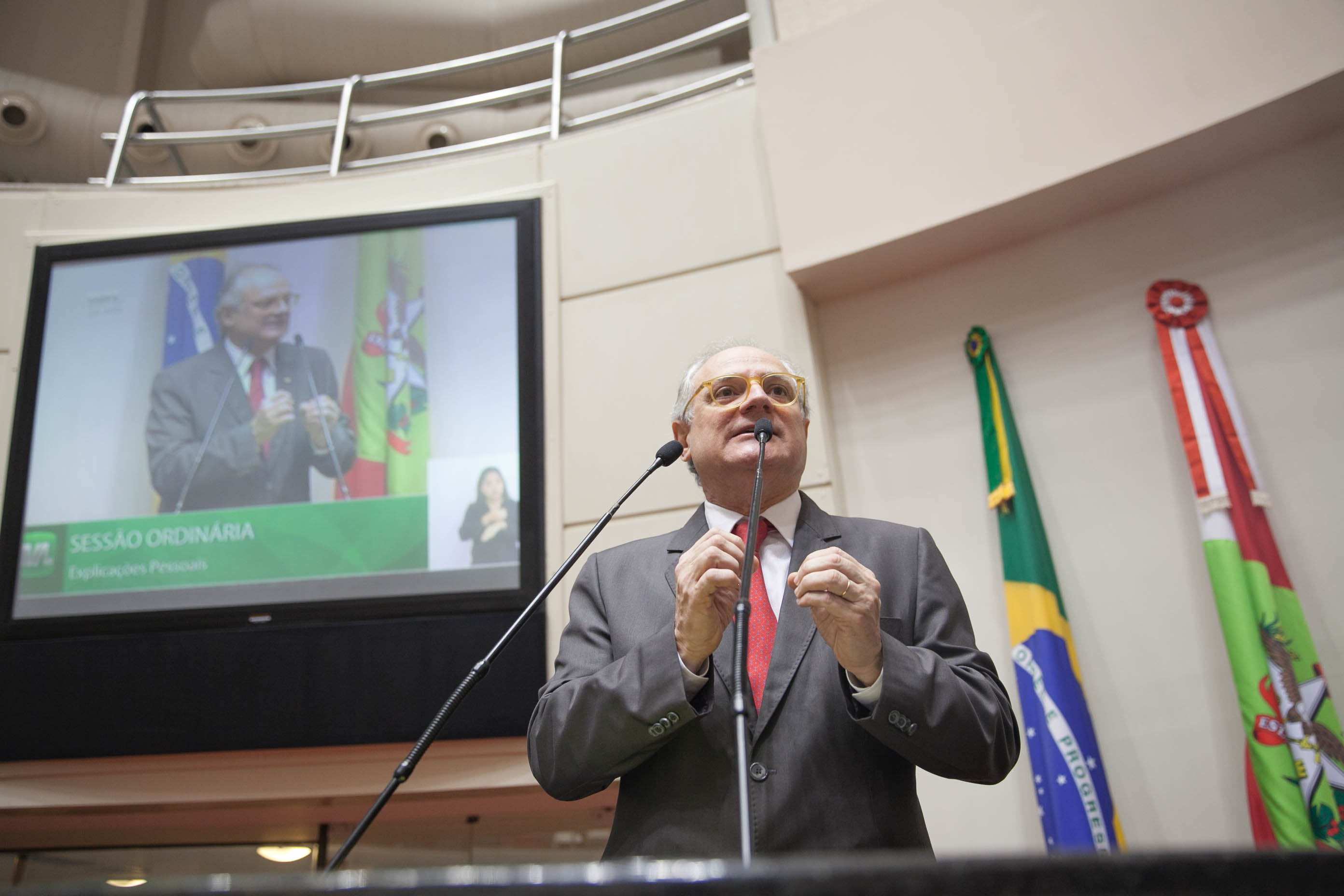 Deputado Vicente Caropreso (PSDB) em Sessão Ordinária