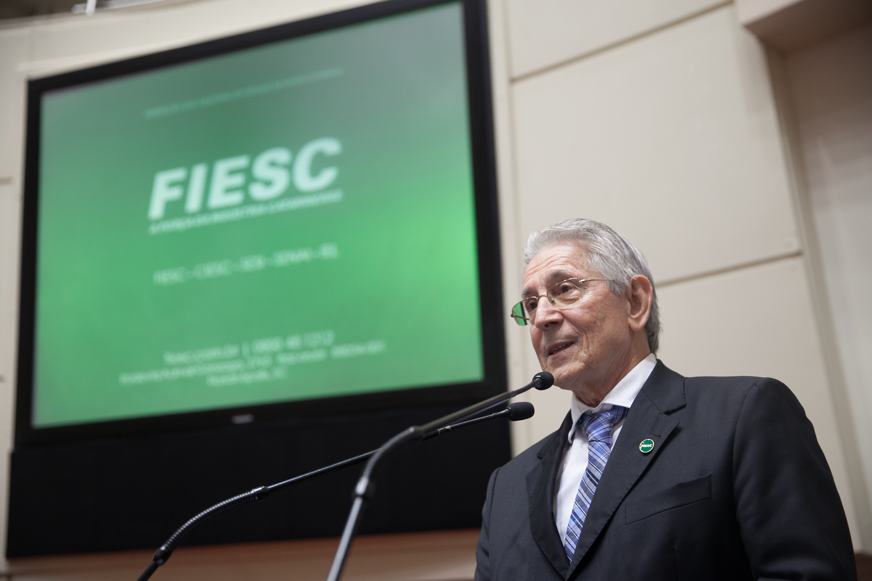 Glauco José Côrte, Presidente da Federação das Indústrias do Estado de Santa Catarina (FIESC) em Sessão Ordinária