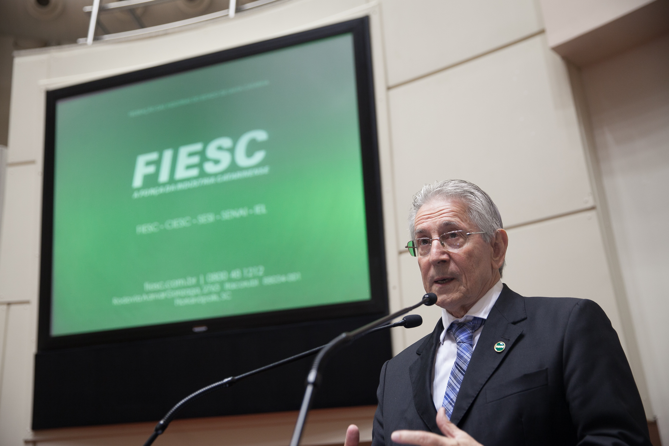 Glauco José Côrte, Presidente da Federação das Indústrias do Estado de Santa Catarina (FIESC) em Sessão Ordinária