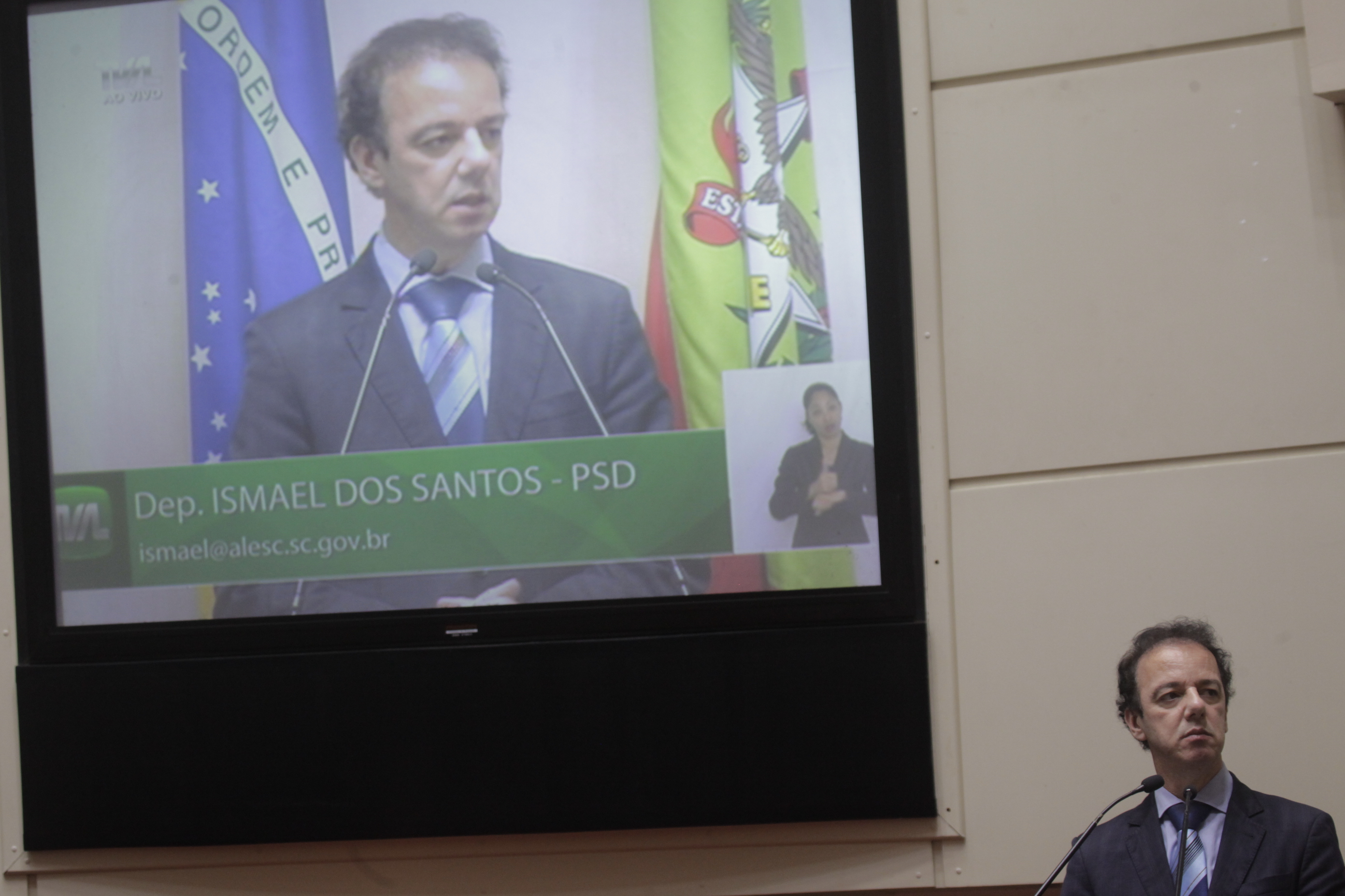 Sessão Ordinária. Deputado Ismael dos Santos (PSD). Foto: Eduardo Guedes de Oliveira
