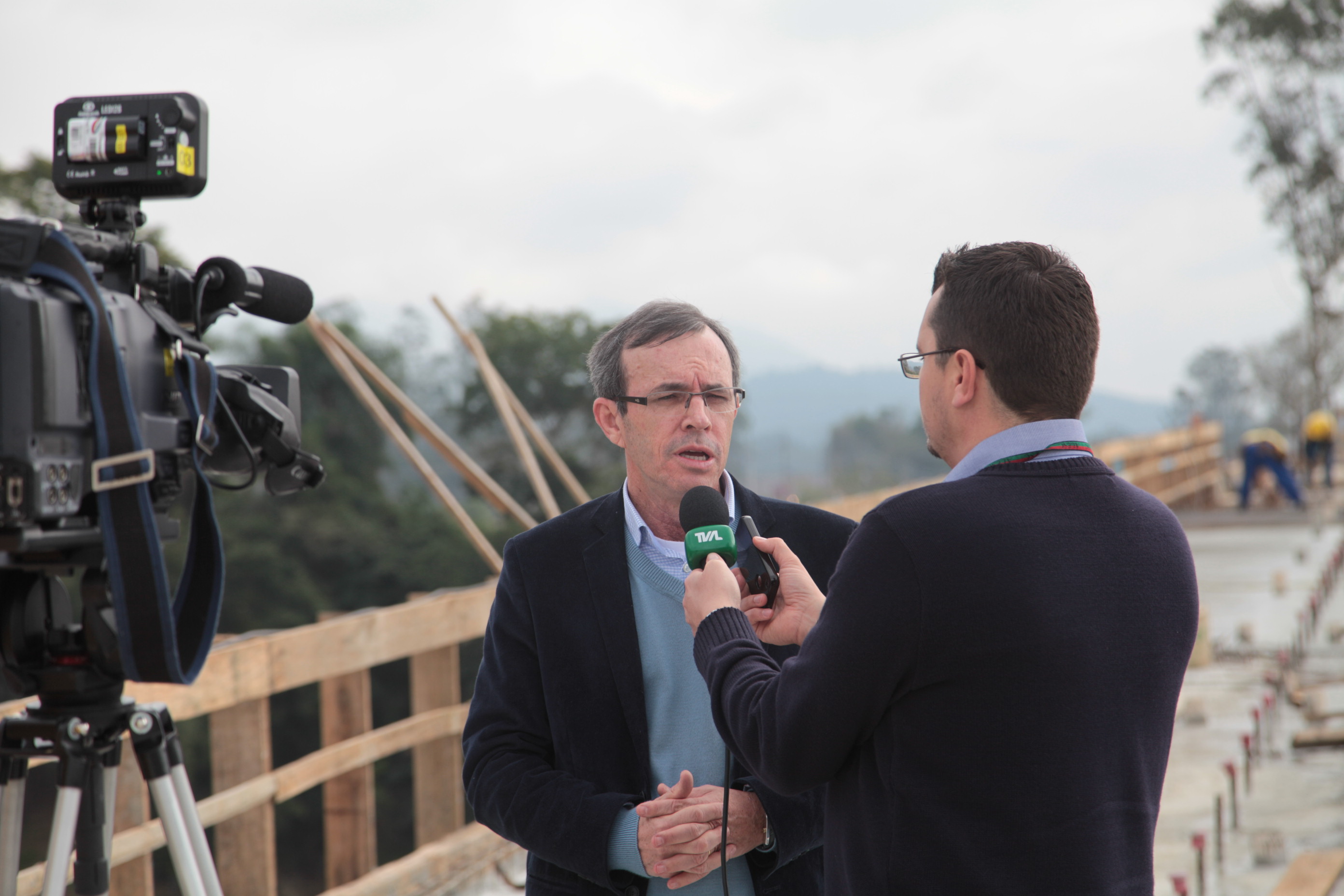 Deputado Aldo Schneider visita Indaial. Sérgio Almir dos Santos, Prefeito do Município de Indaial.